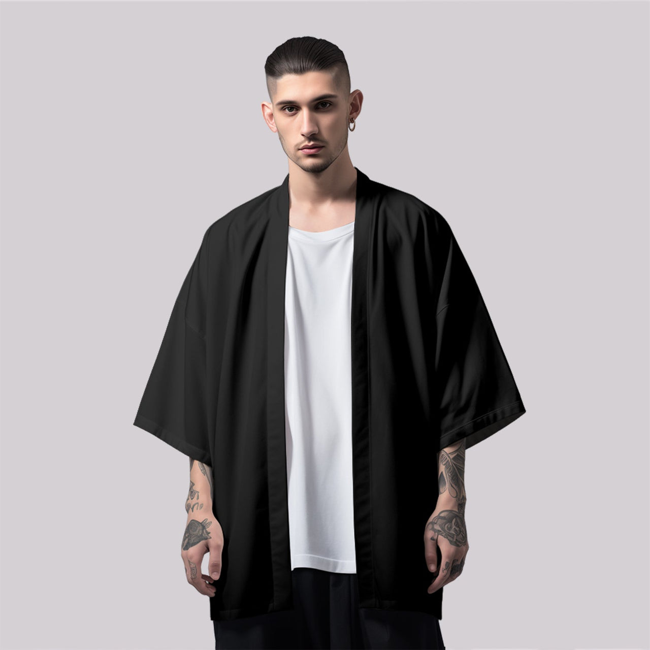 K06 Cranes Paradise Kimono