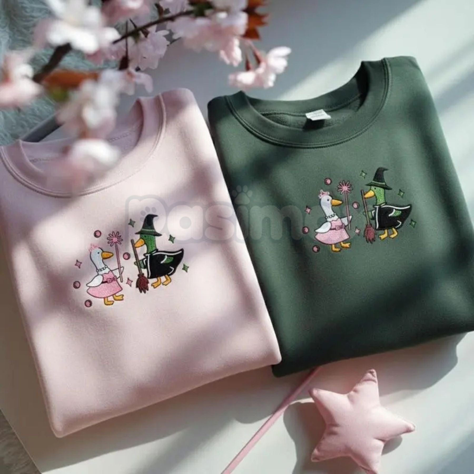 Wicked Goose "For Good" Embroidered Sweatshirt – Funny Musical Crewneck