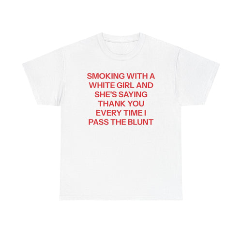 "She's Saying Thank You" T-Shirt - Funny Internet Meme Tee, Viral Humor Graphic Shirt