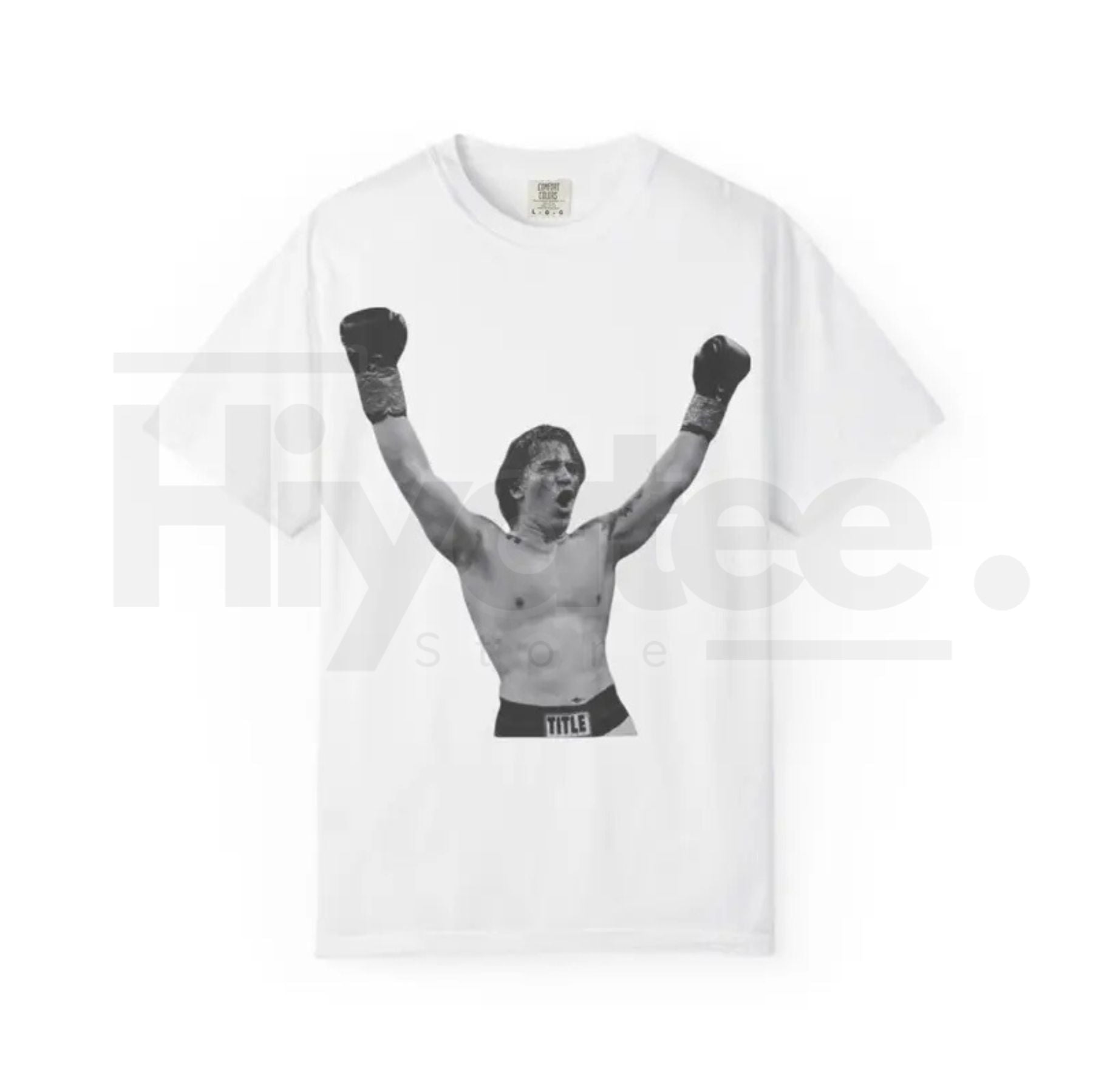 "The Victory Pose" – Retro Boxing Illustration Heavyweight Graphic