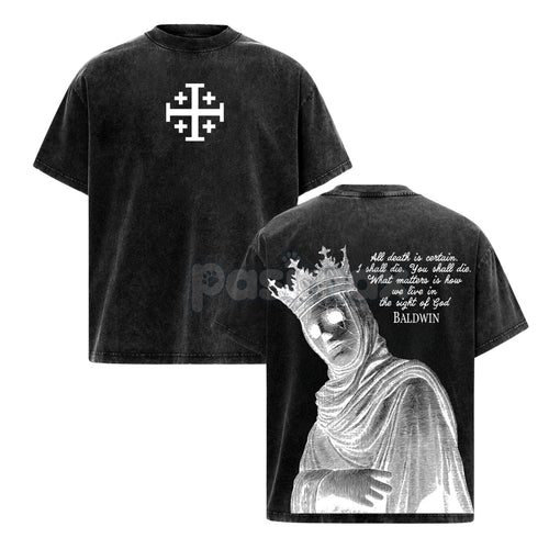 Baldwin IV The Leper King T-Shirt – Crusader King of Jerusalem Medieval History Tee