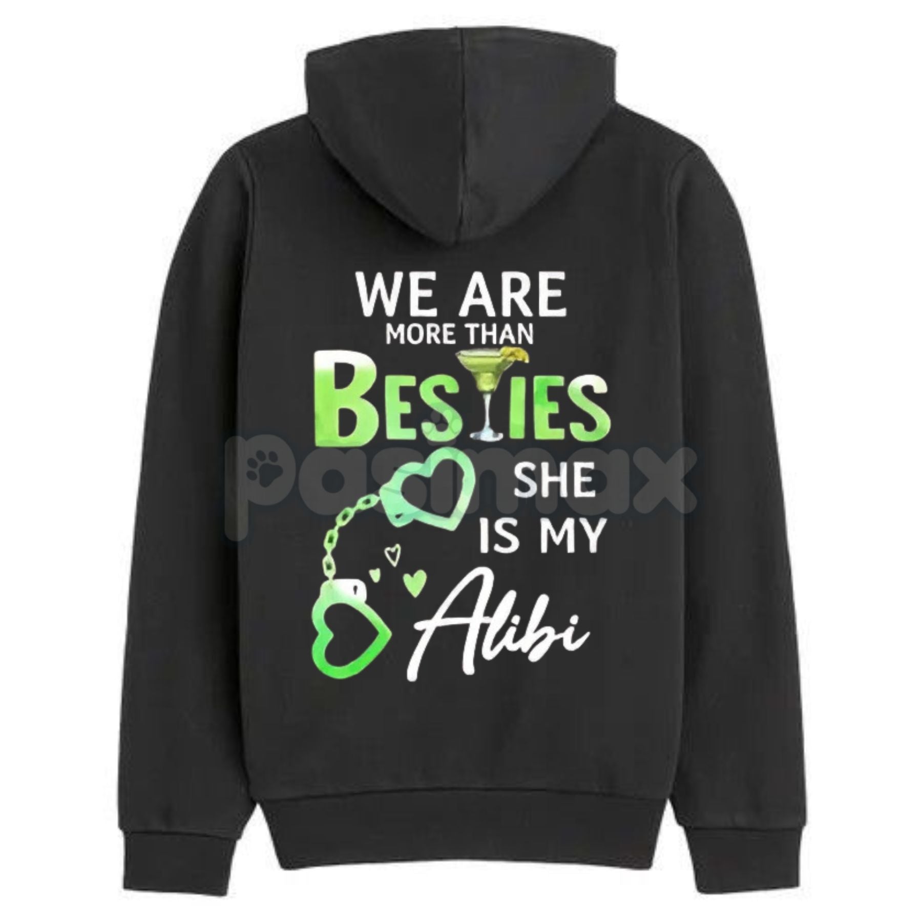 Matching Best Friend Hoodie – "We Are More Than Besties" Graphic Fleece Pullover, Casual Unisex Couple Gift