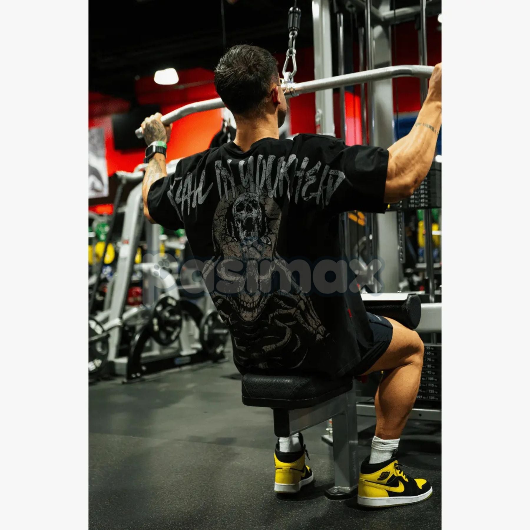 IS x BXACTIV "All In Your Head" Oversized T-Shirt - Mental Health Awareness Graphic Tee, Minimalist Streetwear Collab