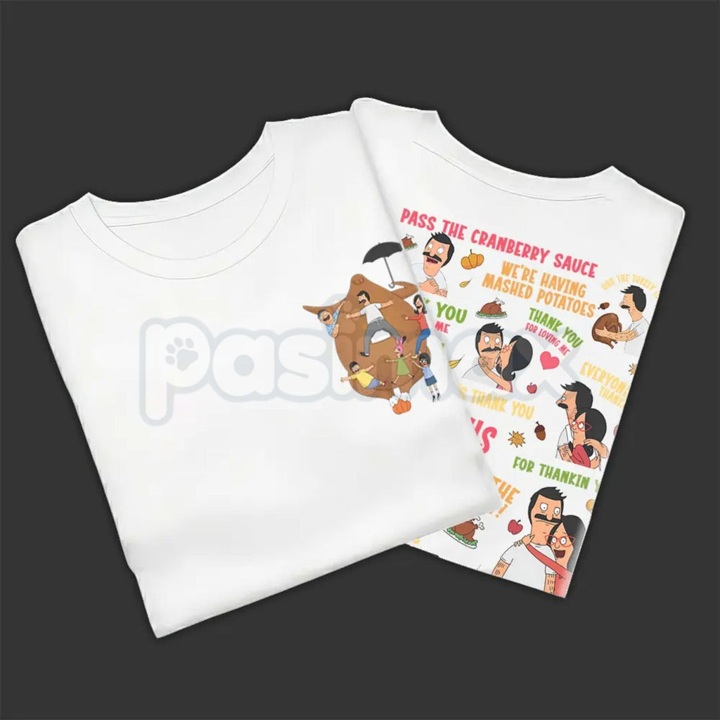 Thanksgiving Song T-Shirt - Happy Thanksgiving Fashion Cotton Tee, Full Colors Full Sizes, Unisex Holiday Apparel