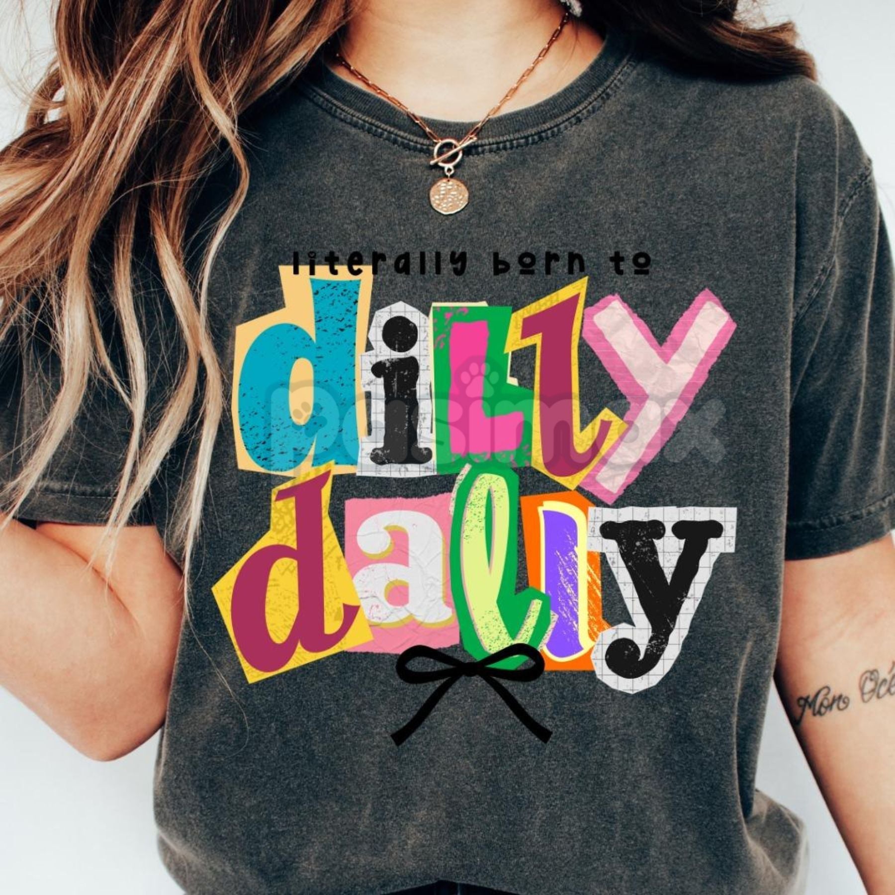Comfort Colors® Christian Faith Y2K T-Shirt – Retro Positivity Collage, Trendy Coquette Aesthetic, Ransom Letter Typography Tee