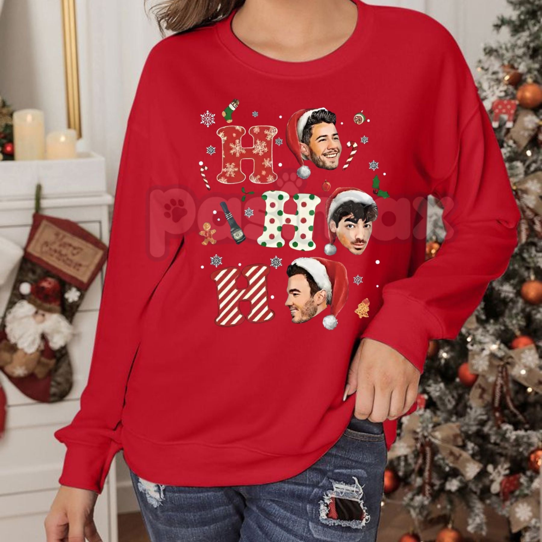 Vintage Jonas Bros Christmas Sweatshirt | 20th Anniversary Tour Shirt | Nostalgic Y2K Holiday Jumper | Jonas Brothers Fan Gift
