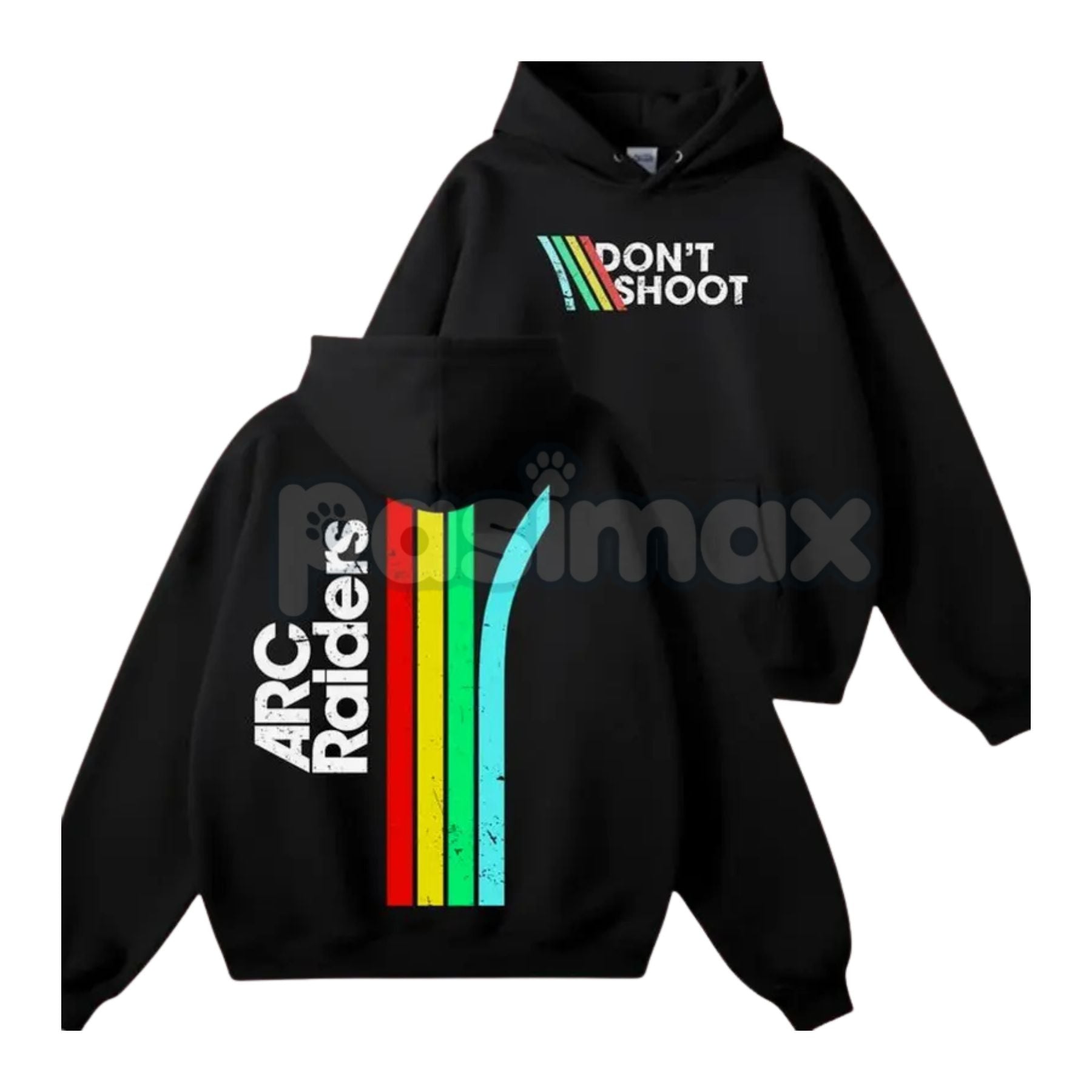 Don’t Shoot ARC Gaming 2-Side Hoodie – First Responder Roleplay Statement Pullover, Unique Gaming Apparel, Unisex