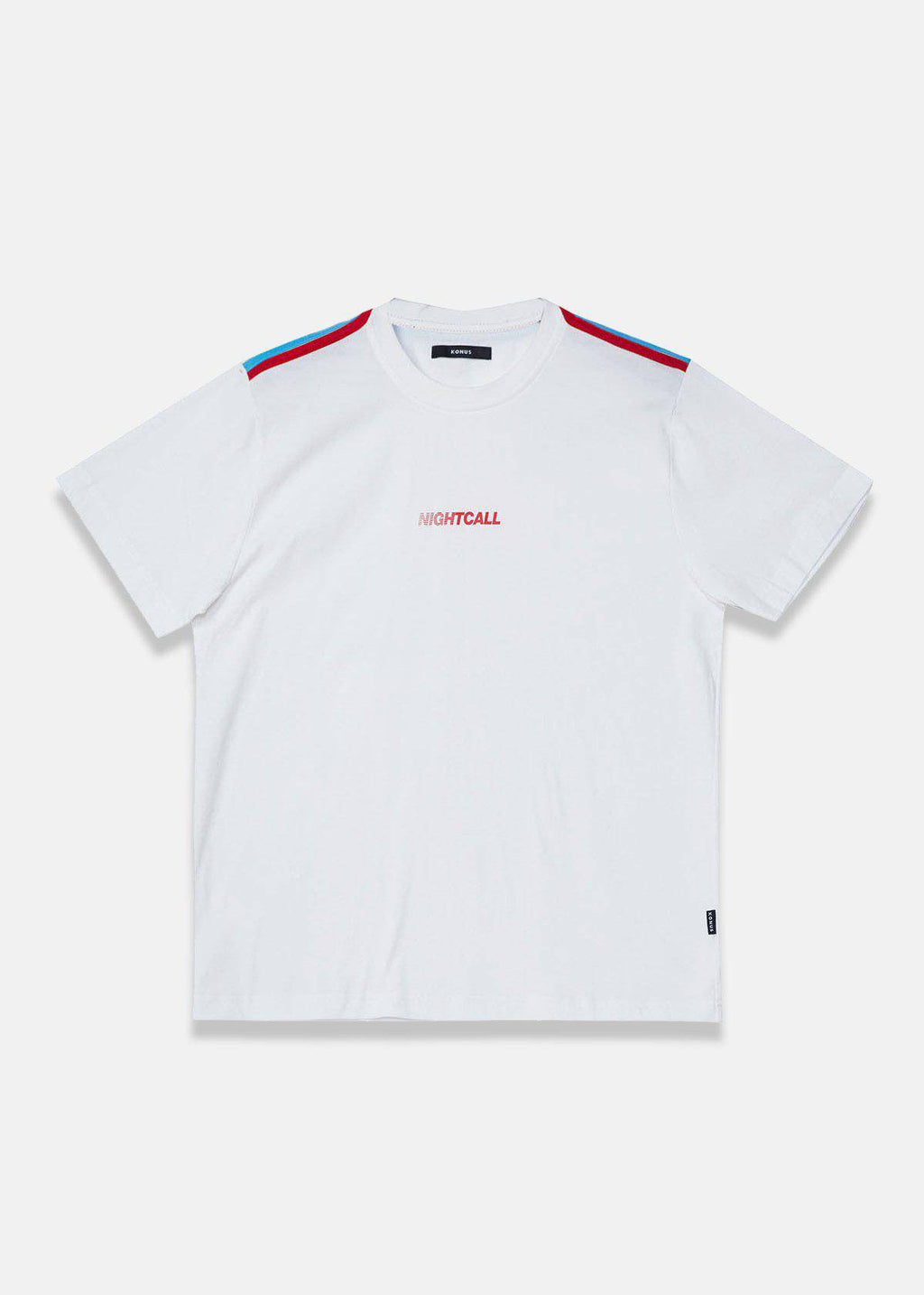 Konus Men's Shoulder Tape Nightcall Tee in White