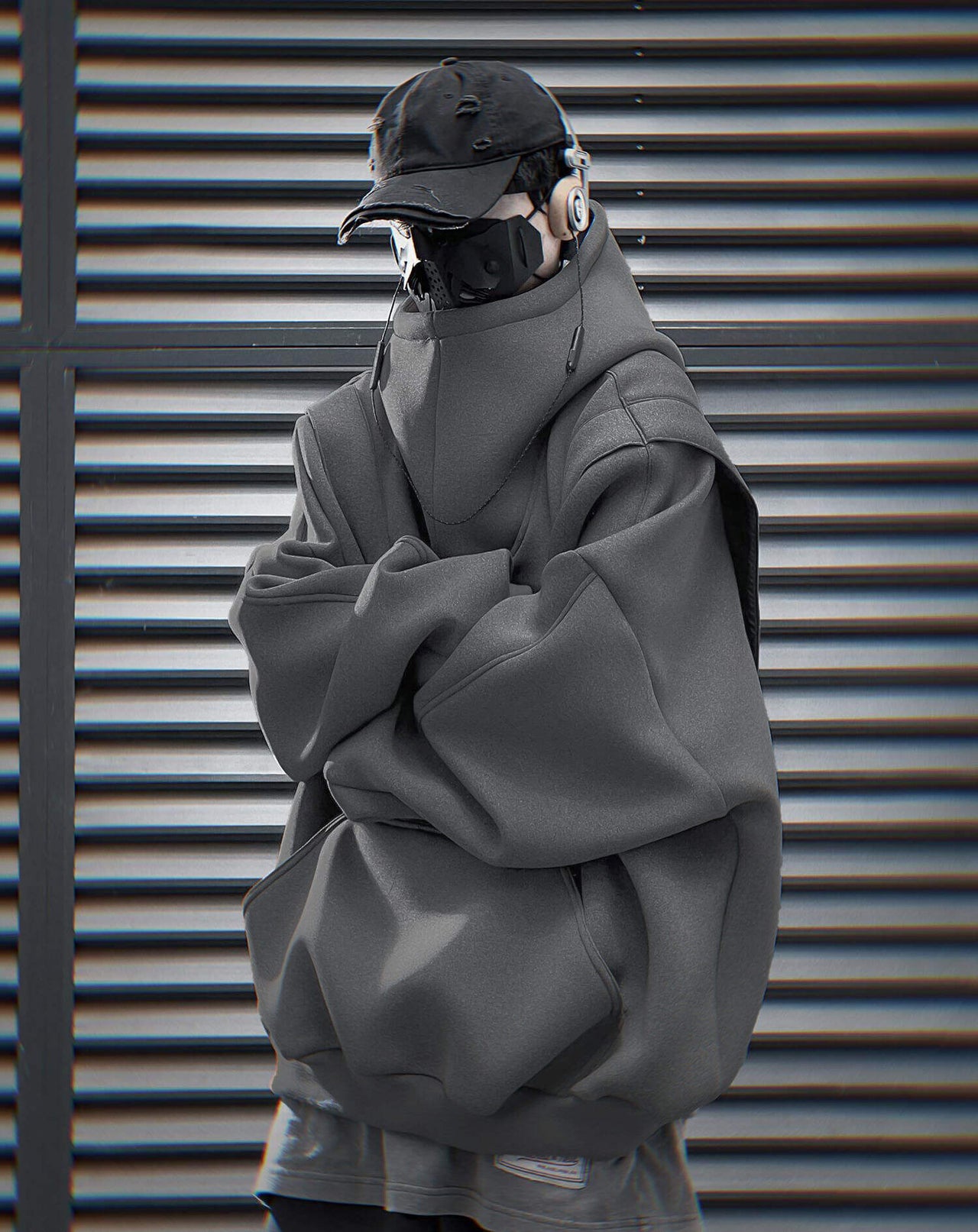 HiH50 Grey Nexus Hoodie