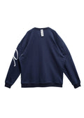 Men's Oversized Zip Pocket Sweatshirt In Navy