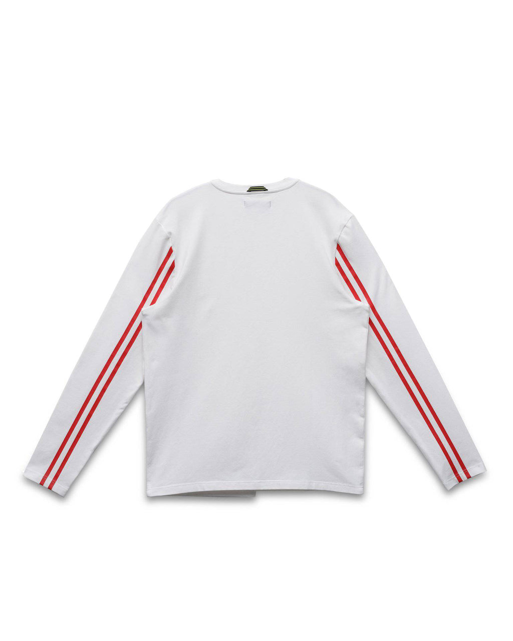 Konus Men's Unbalanced Hem Long Sleeve Tee in White