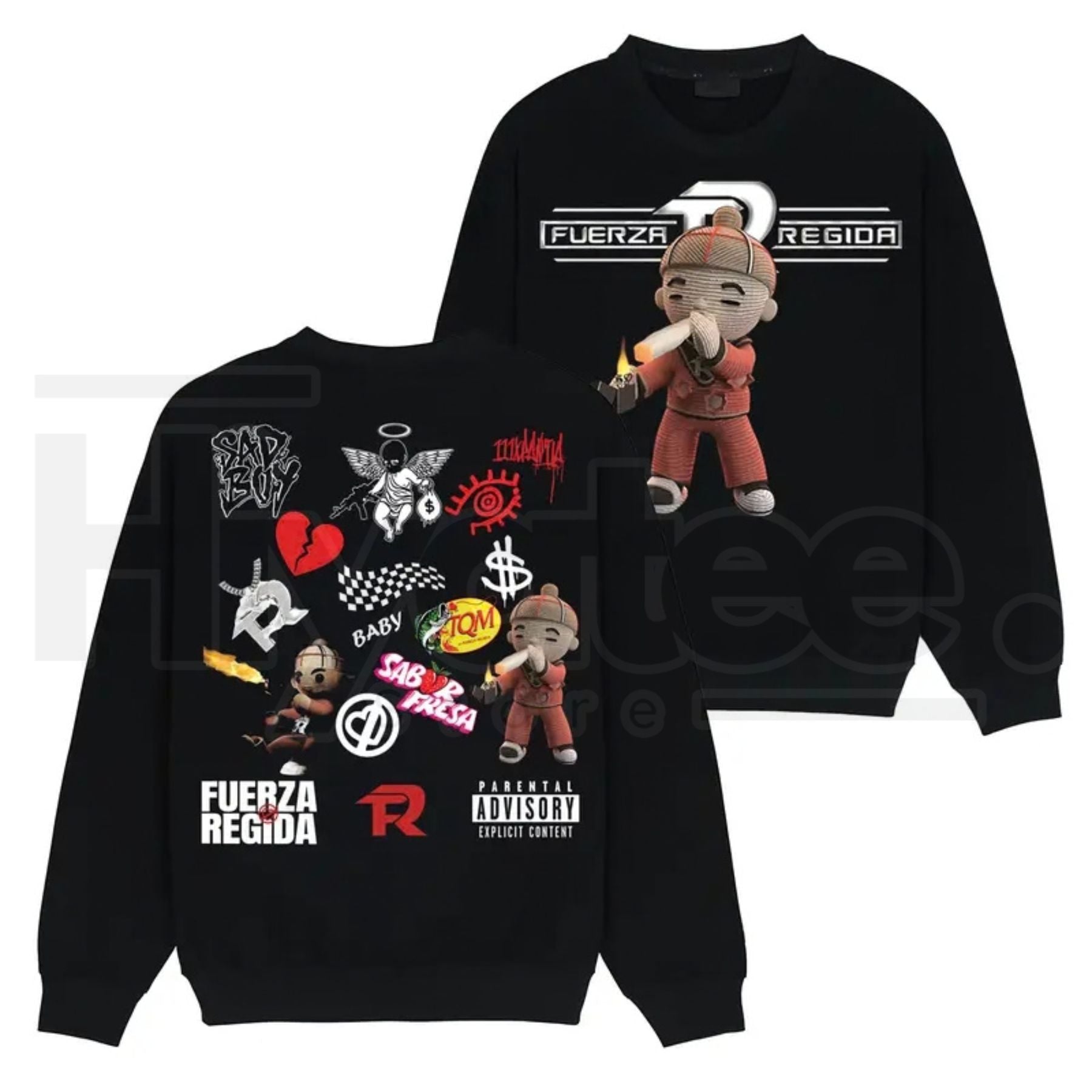 Vintage Fuerza Regida "All Top Songs" Graphic Tee – Latino Streetwear Merch