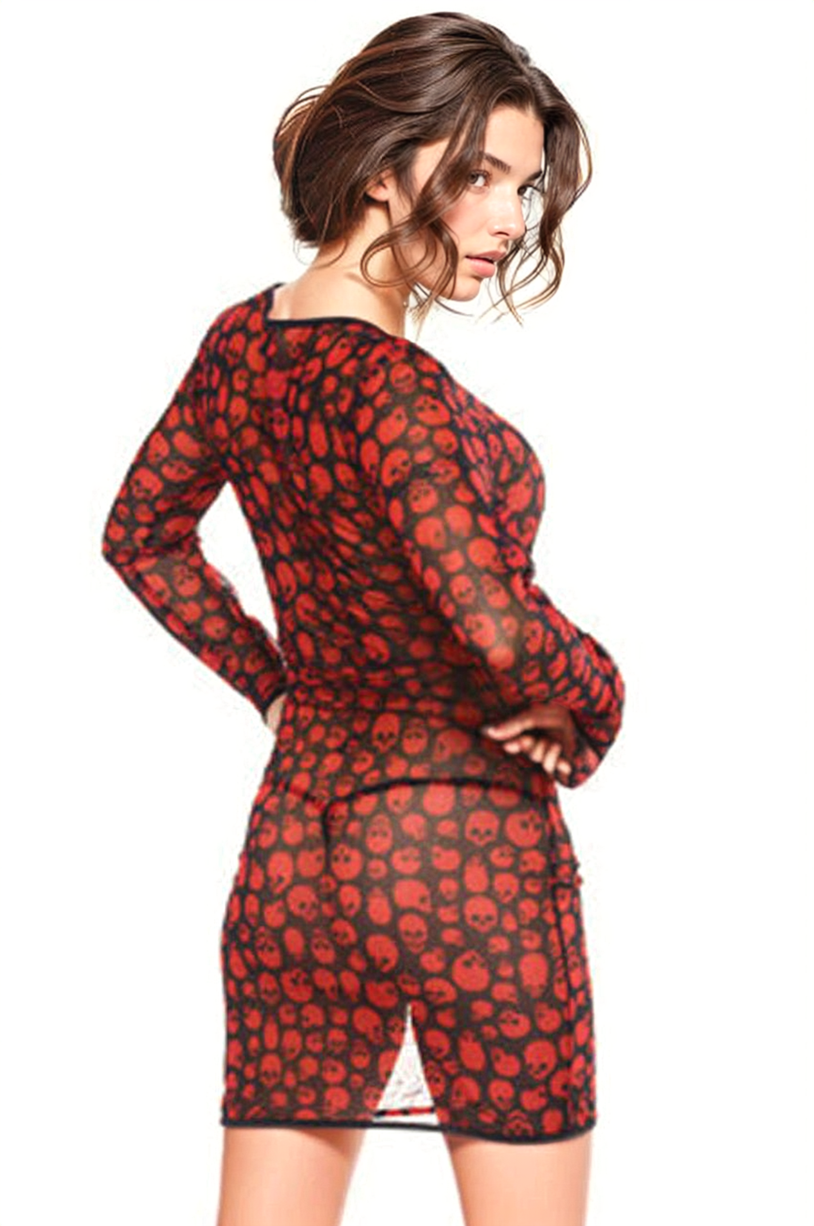 Skull Mesh Chemise