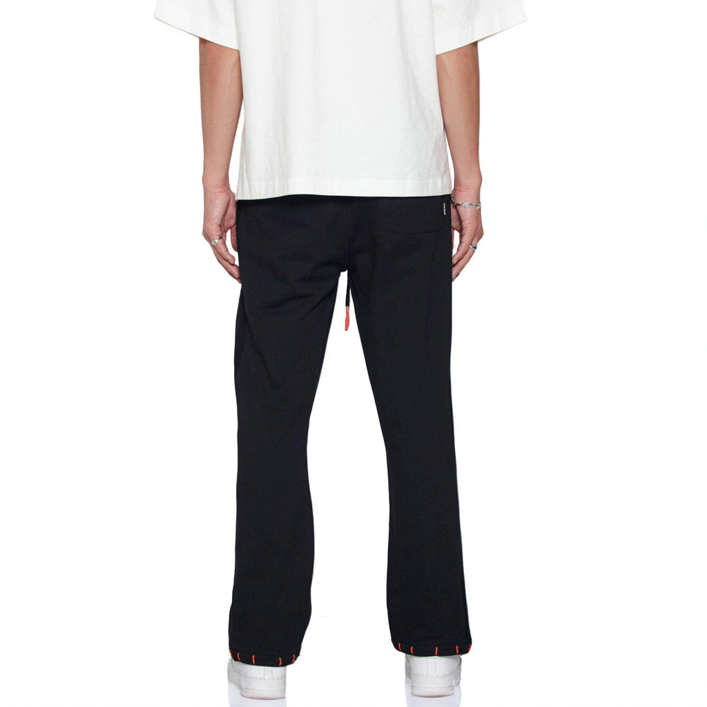 Konus Men's Wide Leg Sweatpants in Black
