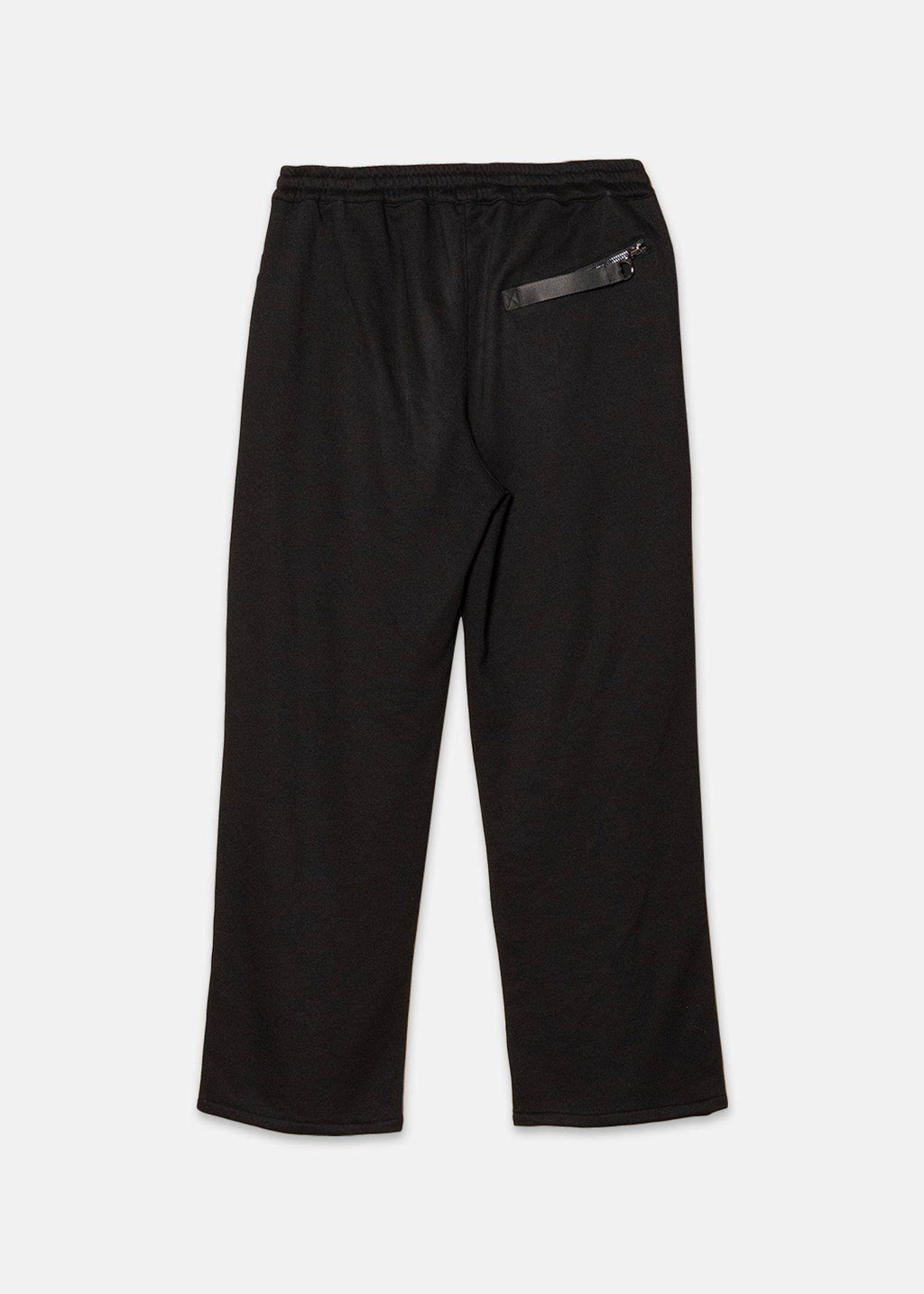 Konus Men's Wide Print Patch French Terry Sweatpants in Black
