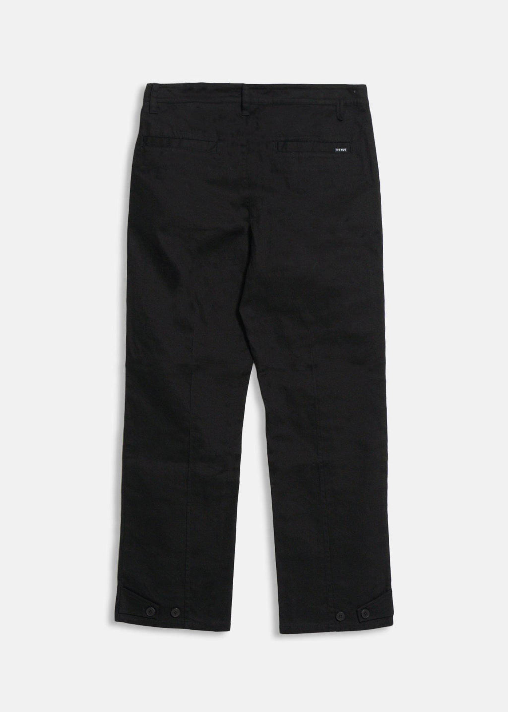 Konus Men's Cargo Pants with Removable Pocket in Black