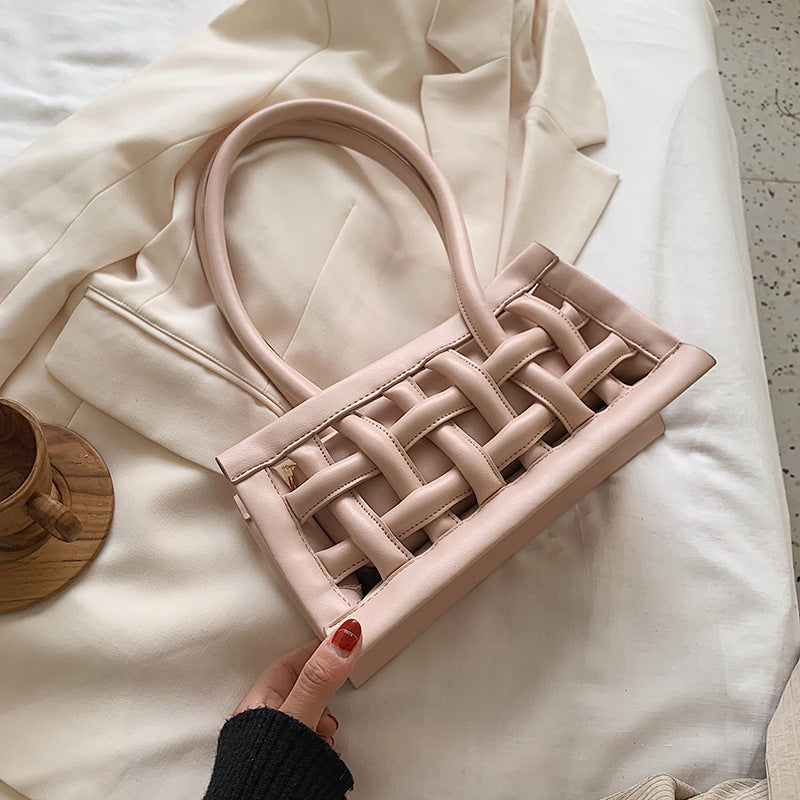 Hollow Knitting Fashion Armpit Bag For Minority Designers
