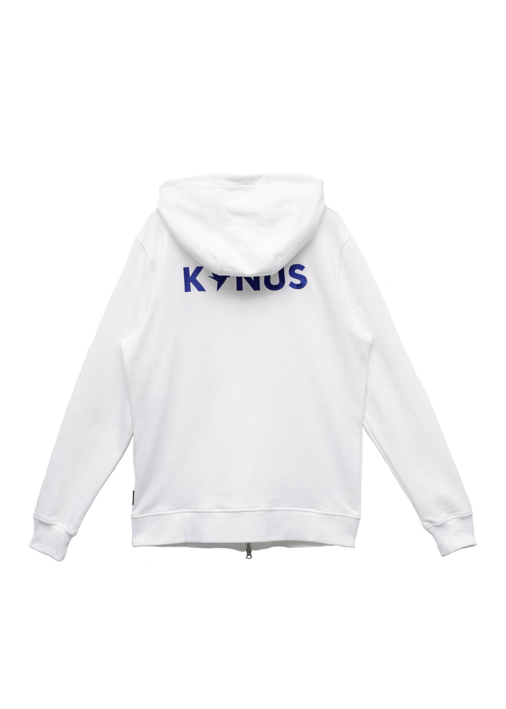 Konus Men's Pocket Zip up Hoodie in White