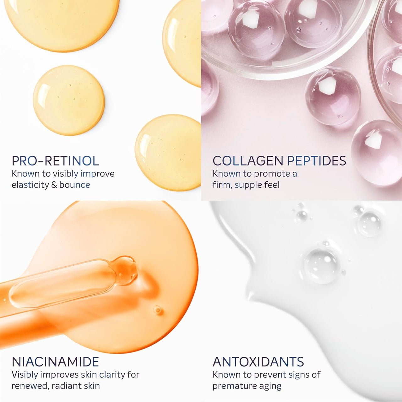 Dove Cream Serum Pro-Retinol + Firming for Elasticity and Firmness, with Collagen Peptides, Niacinamide and Antioxidants Lotion, 8 oz