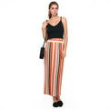 Pleione Women's Elastic Waist Printed Maxi Skirt