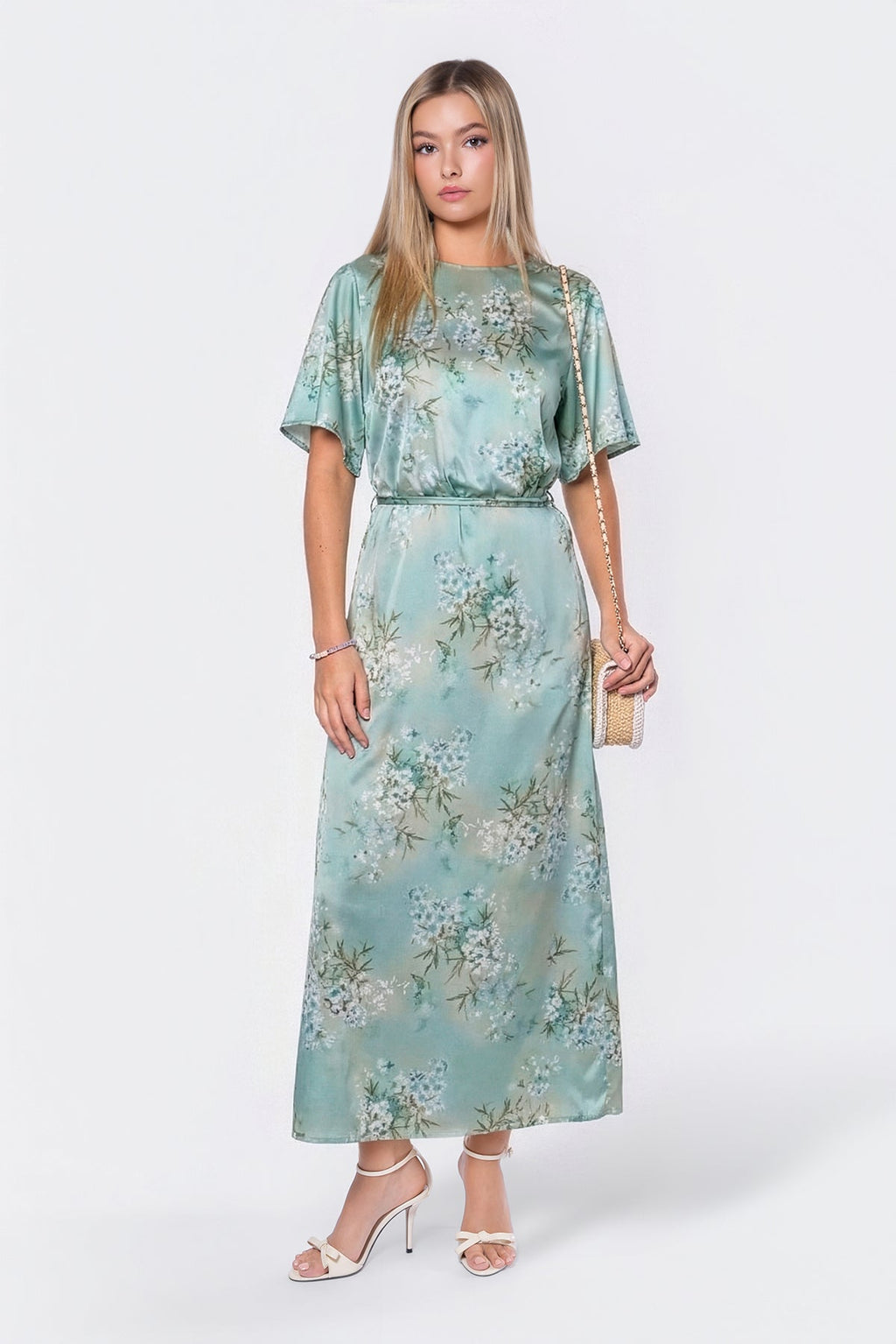 Juniper Dress (Green Flower)