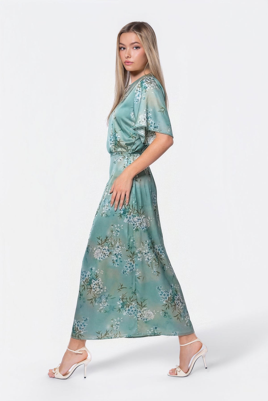 Juniper Dress (Green Flower)