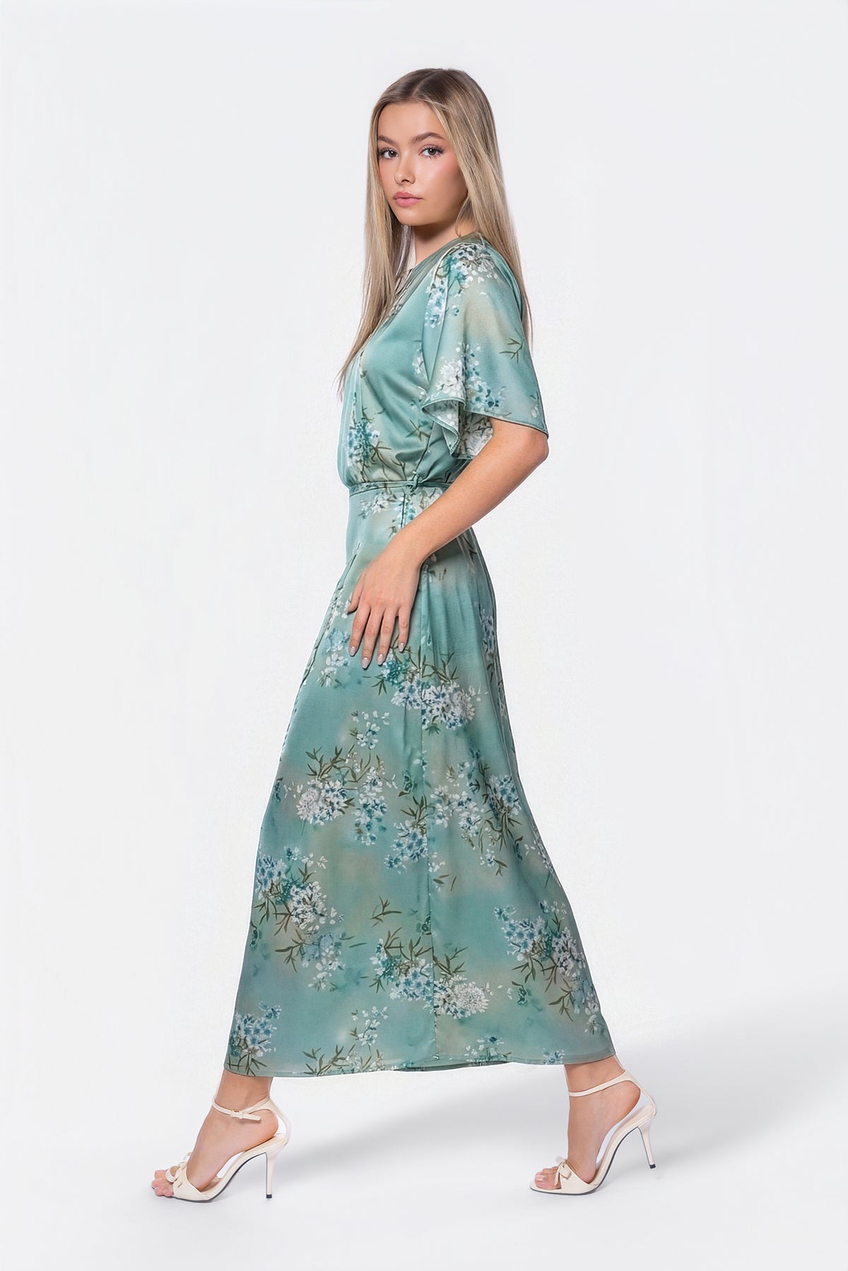 Juniper Dress (Green Flower)