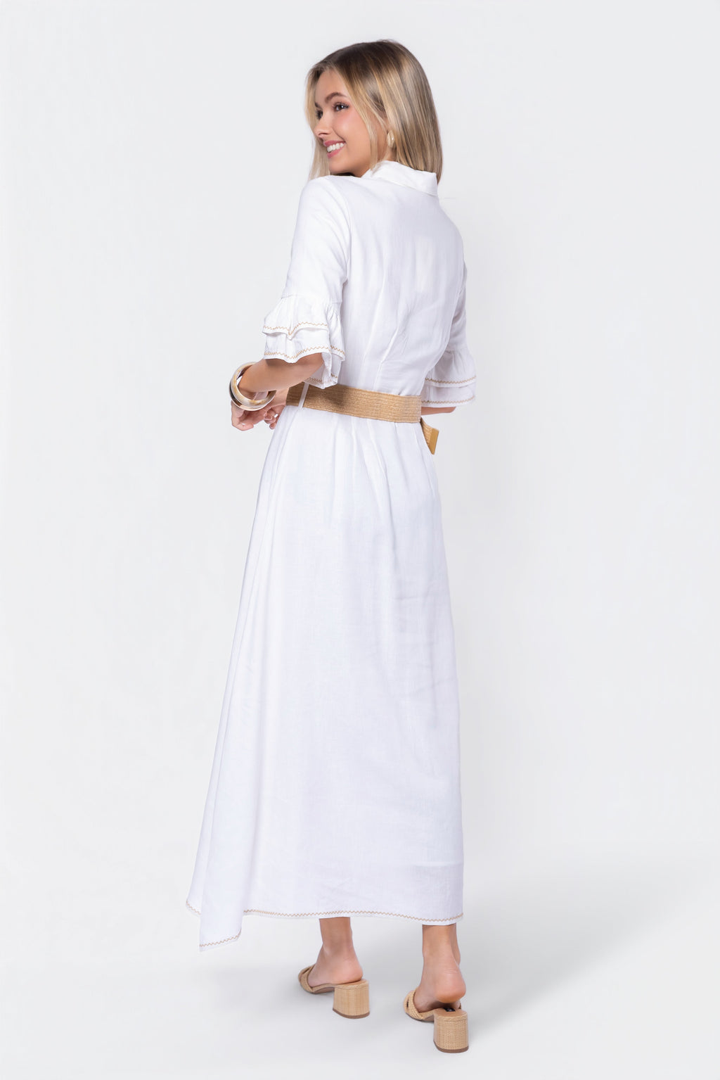 Penelope Dress (White Ground)