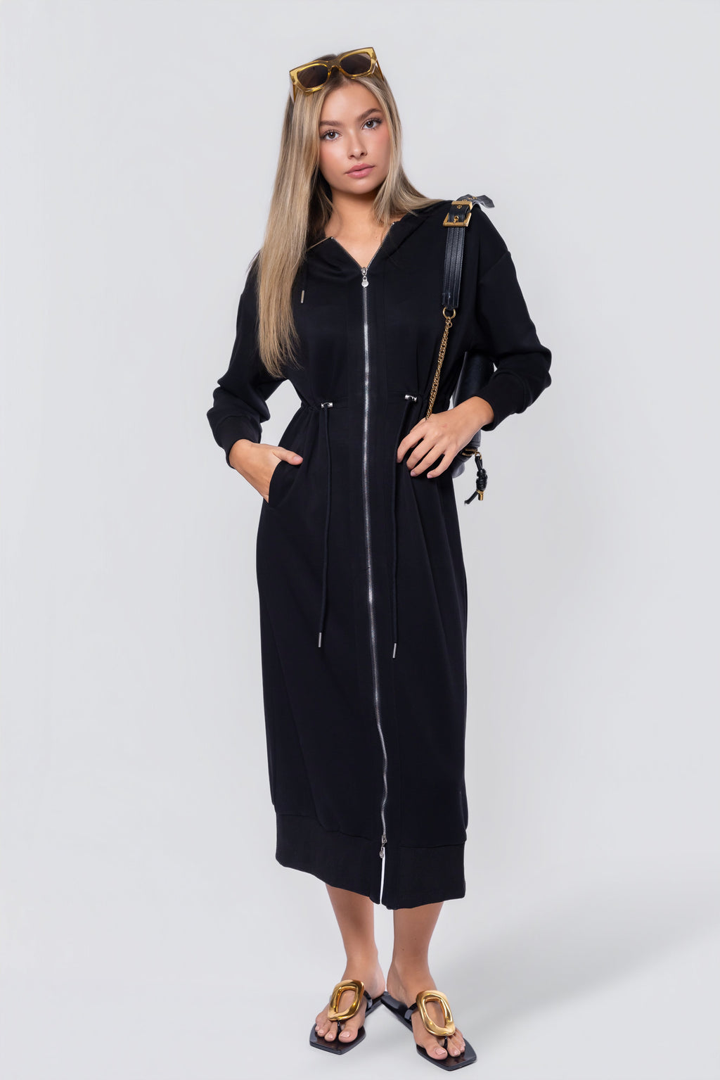 Mina Dress 50" (Black)