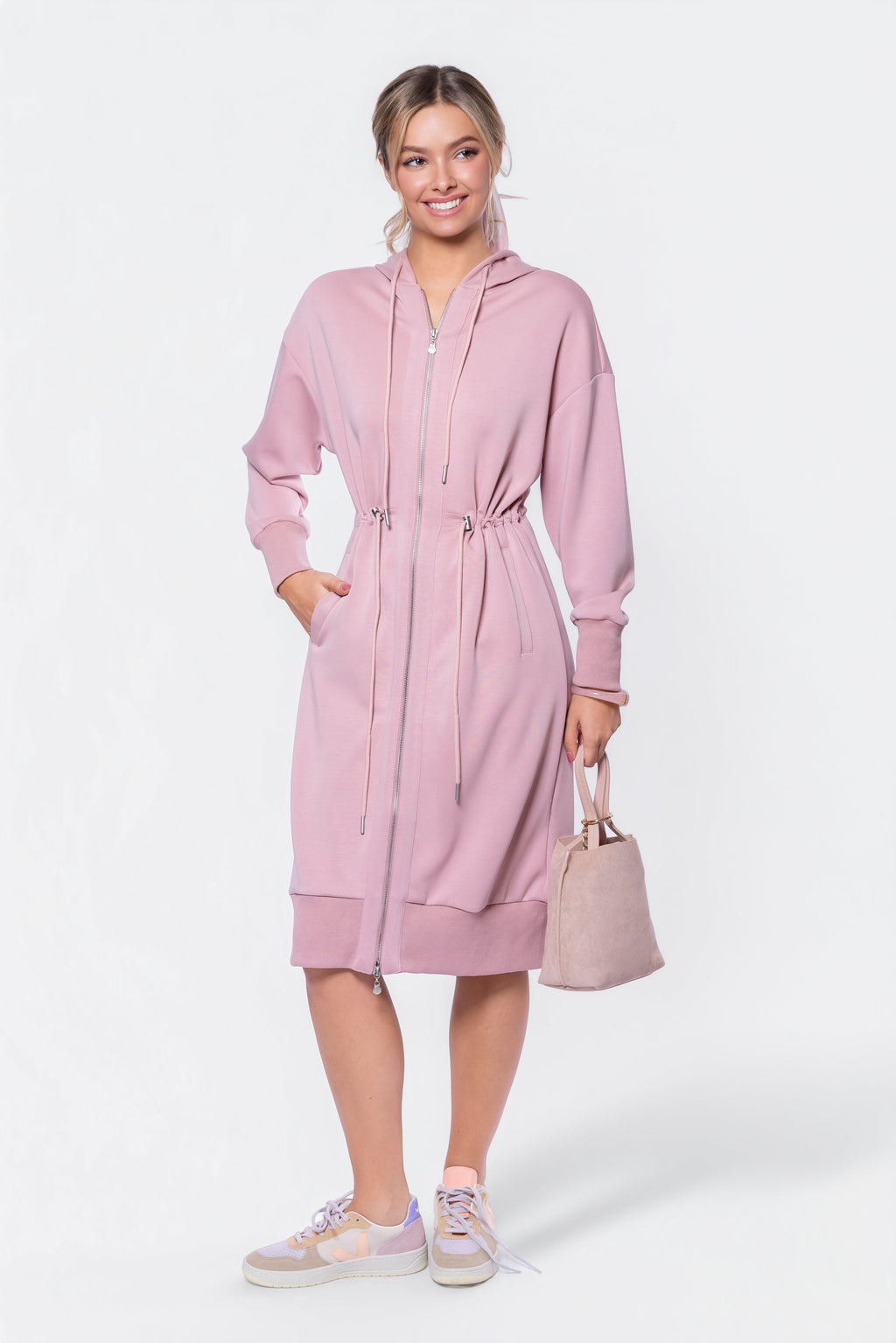 Mina Dress 42" (Indy Pink)