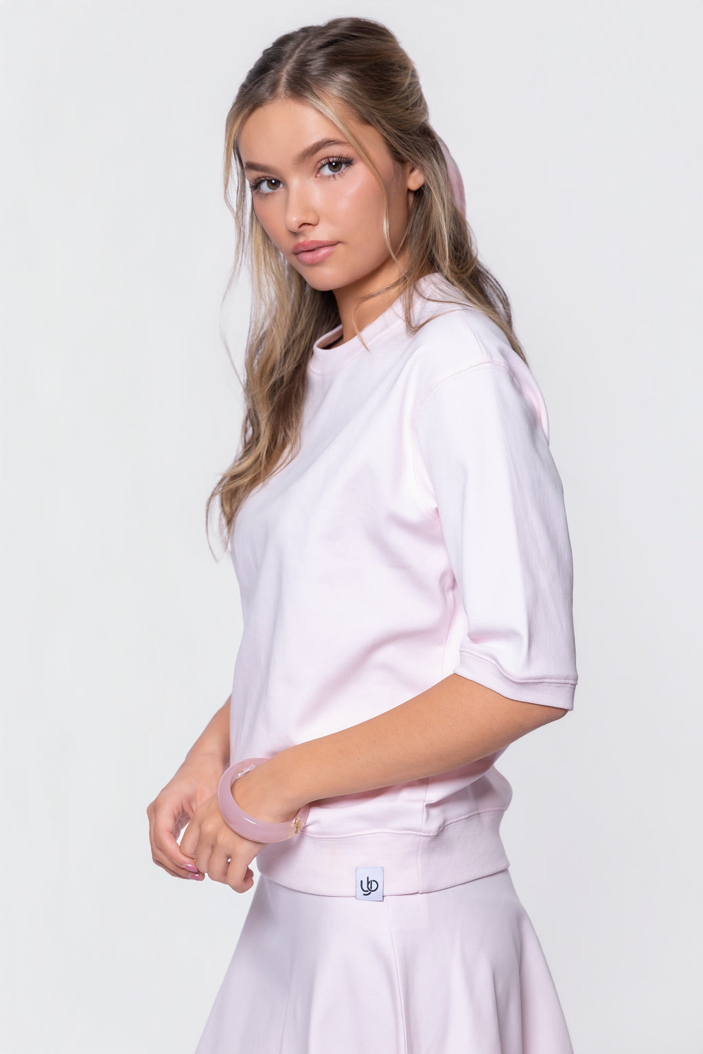 Karla Top Short Sleeve (Light Pink)