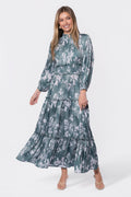 Leslie Dress (Green Pattern)