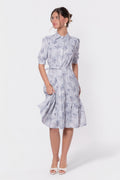 Celine Dress 42" (Light Blue Flower)