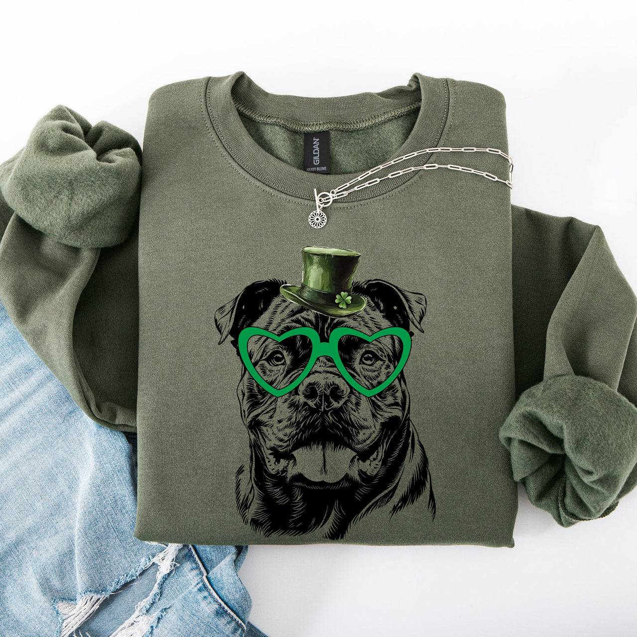 Cane Corso Irish St Patrick's Day Lucky Cozy For Dog Lovers Premium Quality Sweatshirt