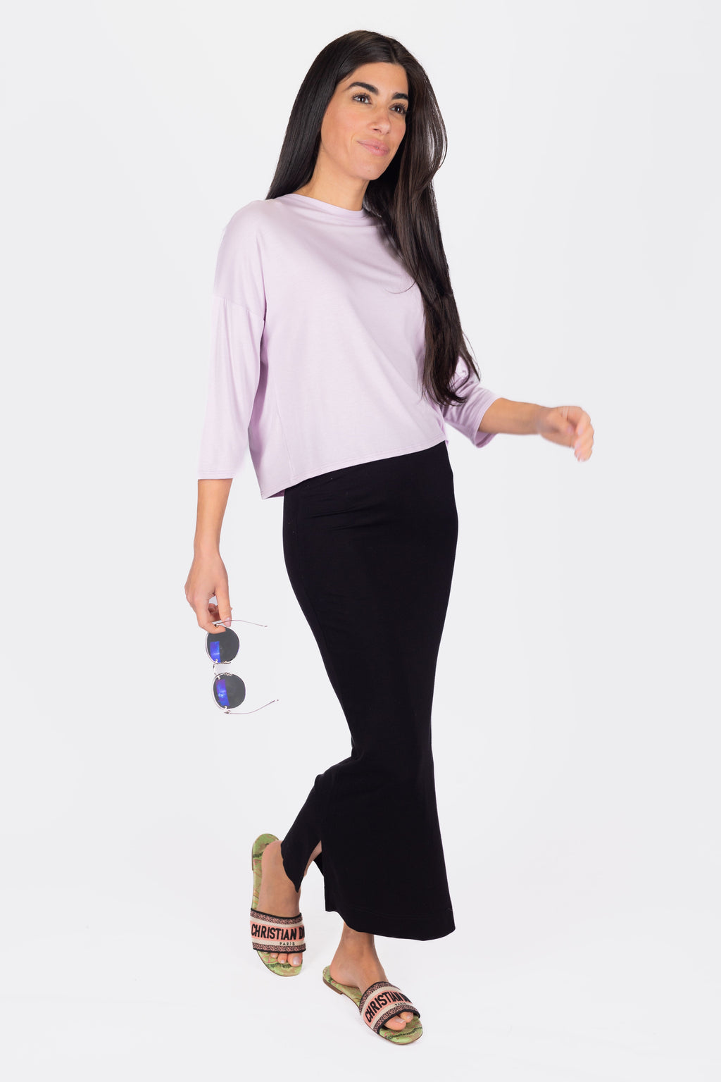 Cropped Tee (Lilac)