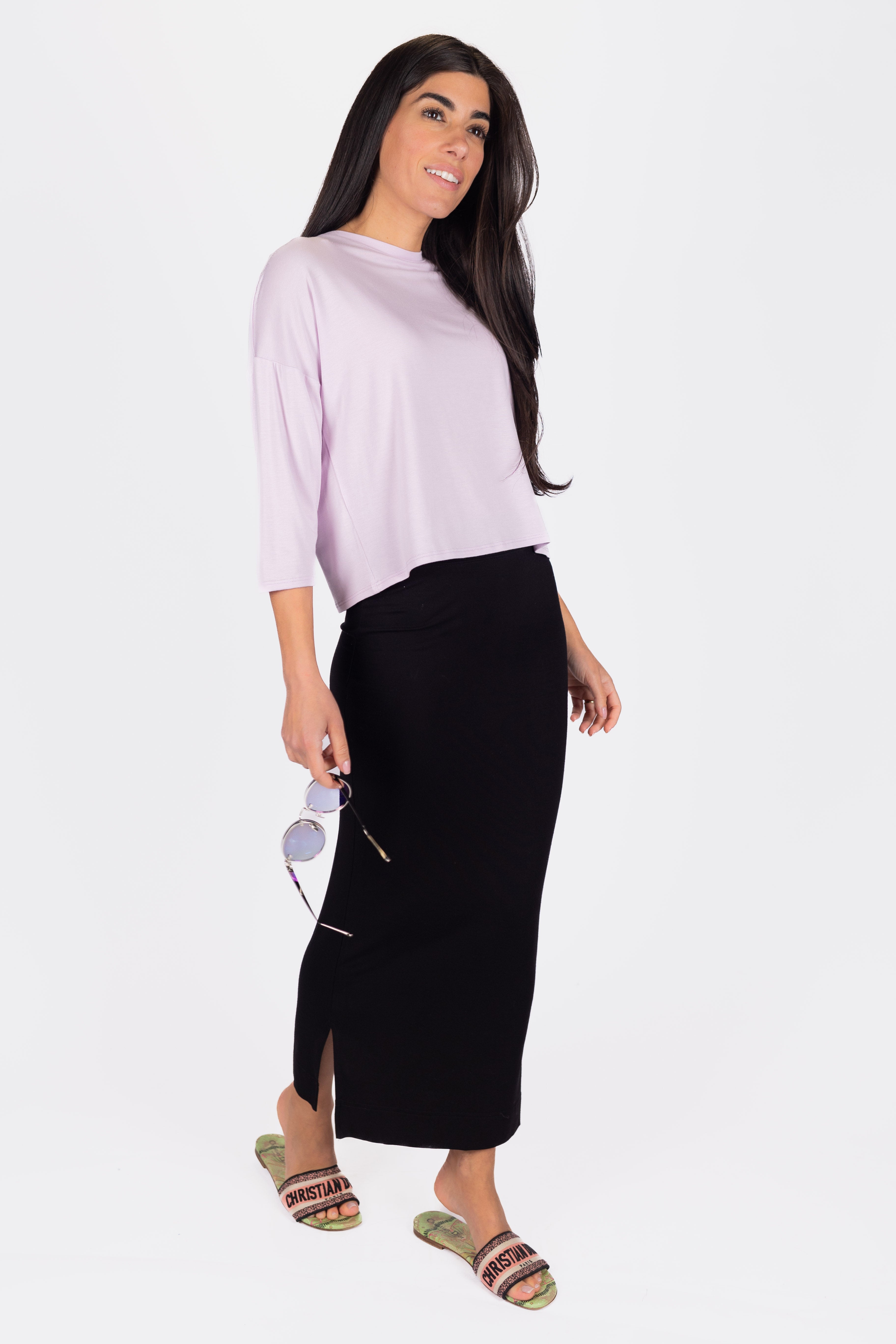 Cropped Tee (Lilac)