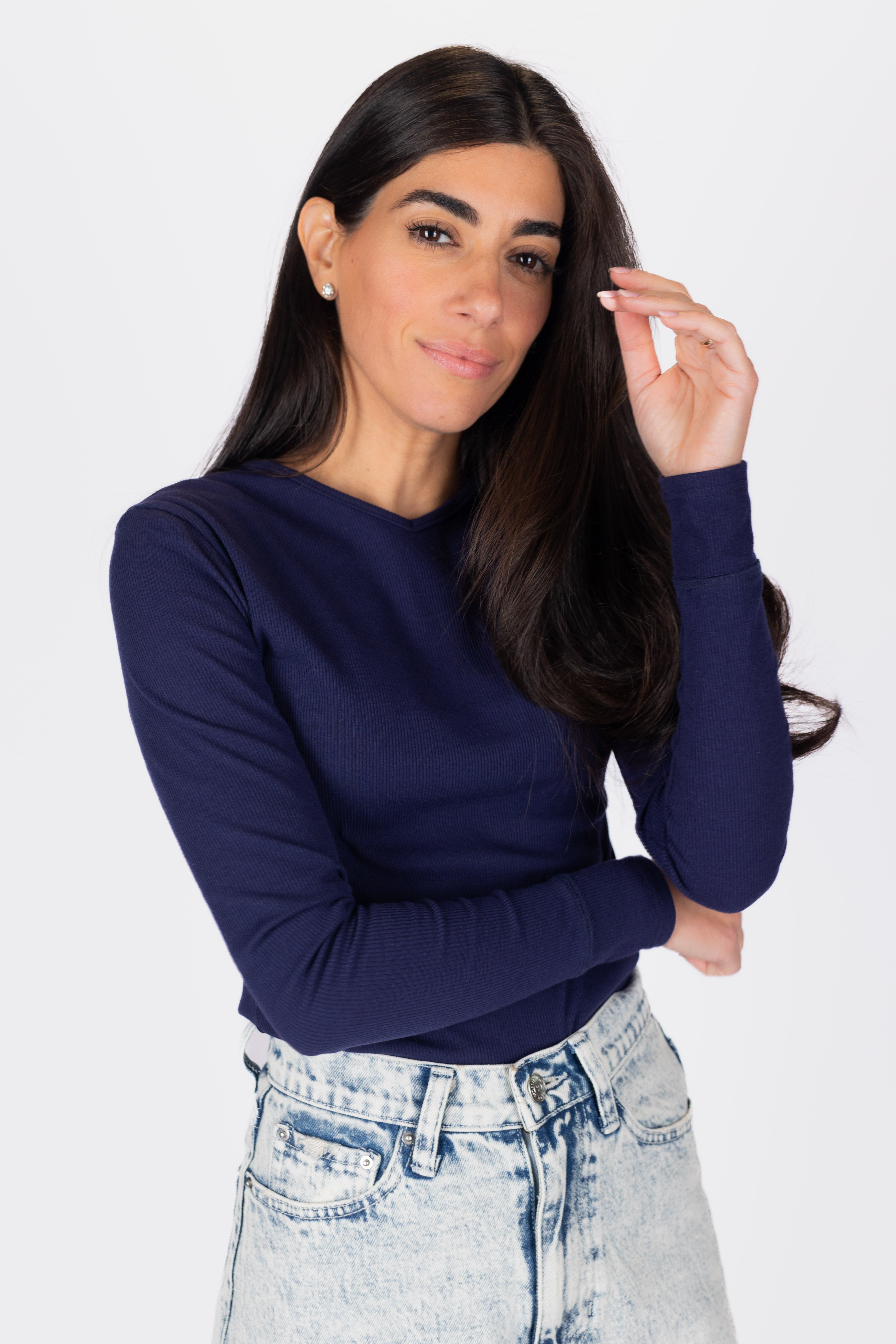 Romi Top Long Sleeve (Navy)