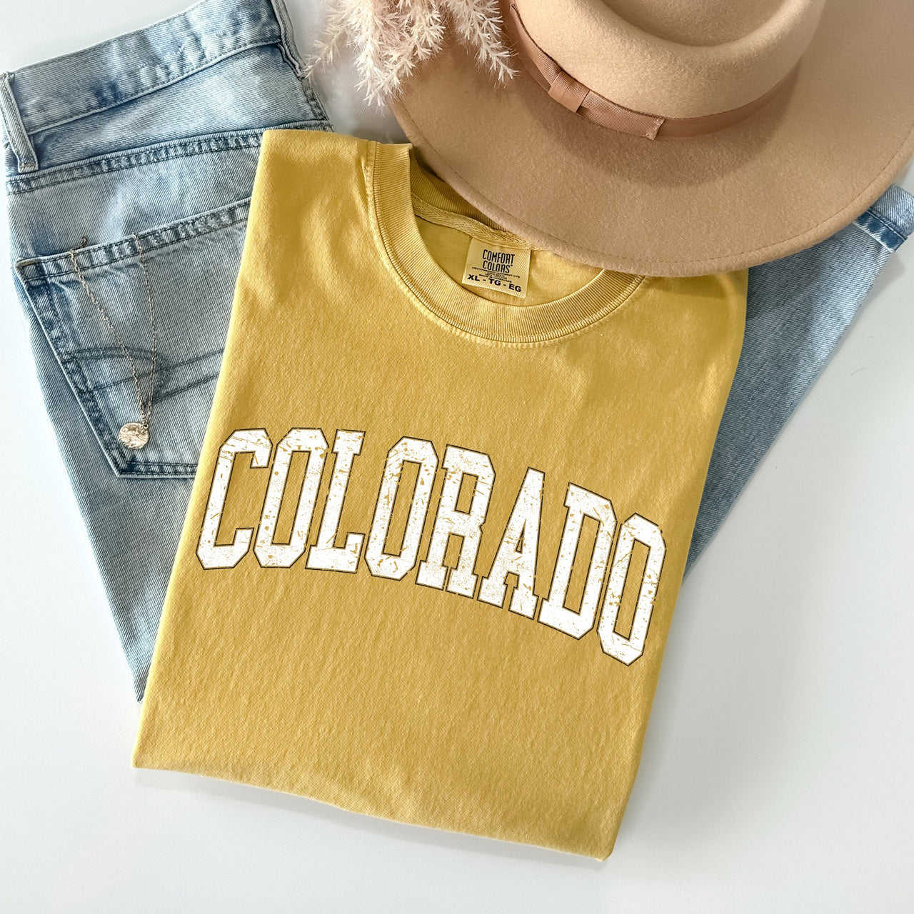 Colorado Football Game Day Tailgate University State College Pride Comfort Colors Tee