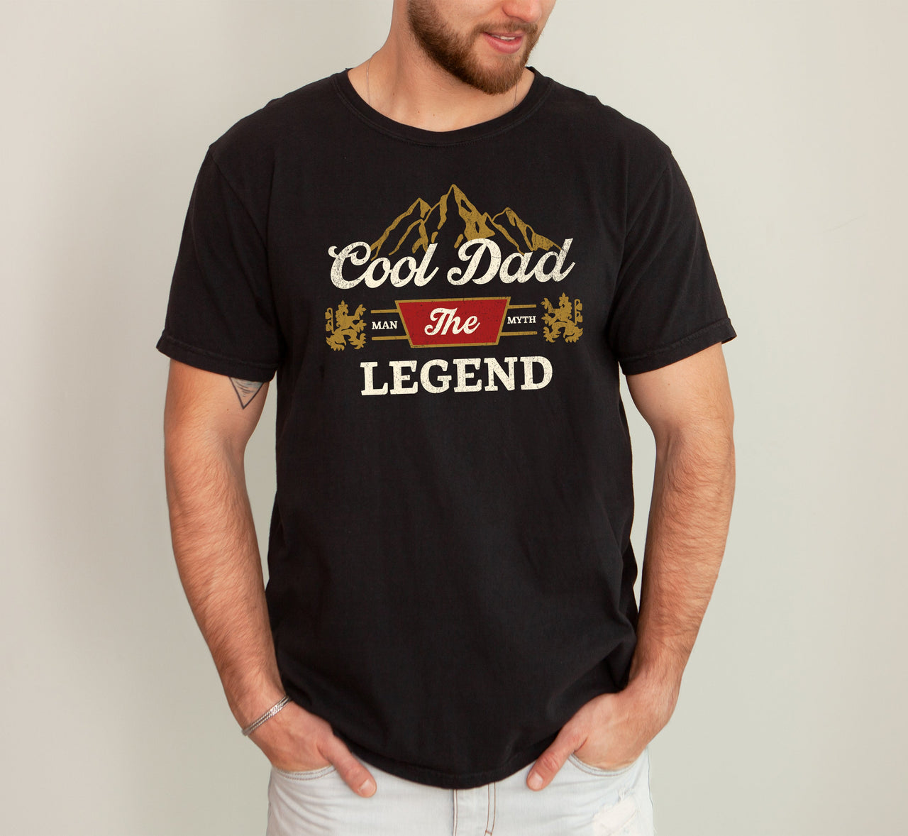 Cool Dad The Man The Myth The Legend Beer Father's Day Edition Comfort Colors Tee