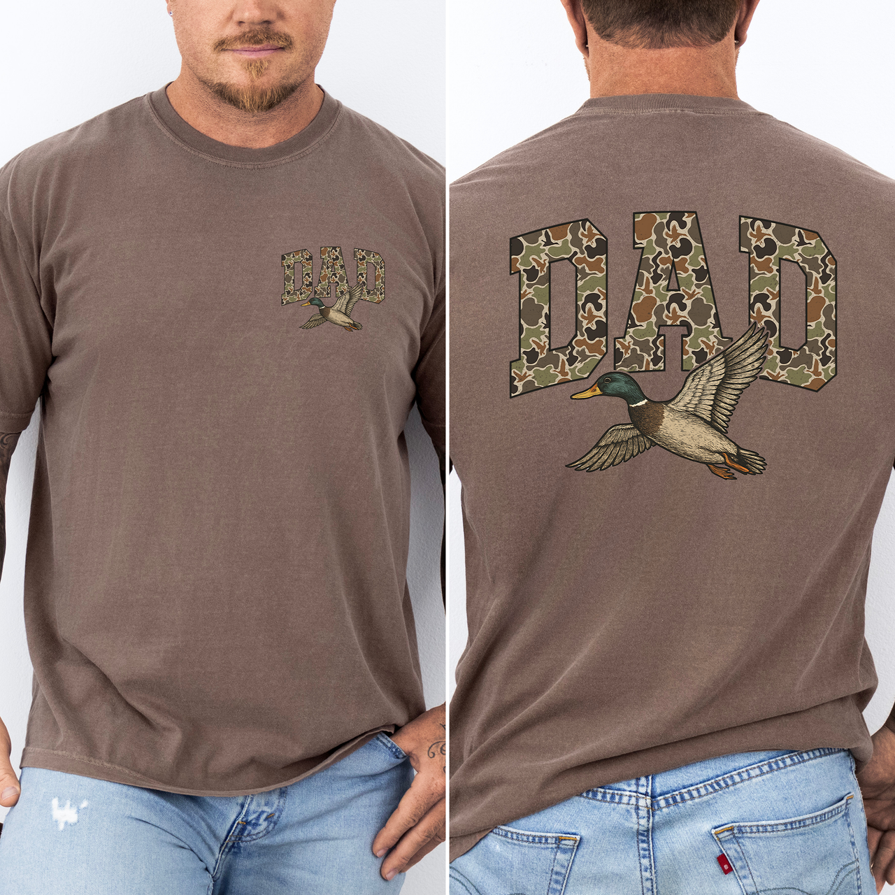 Dad's Camouflage Outdoorsman Adventure Edition Signature Series Comfort Colors Tee