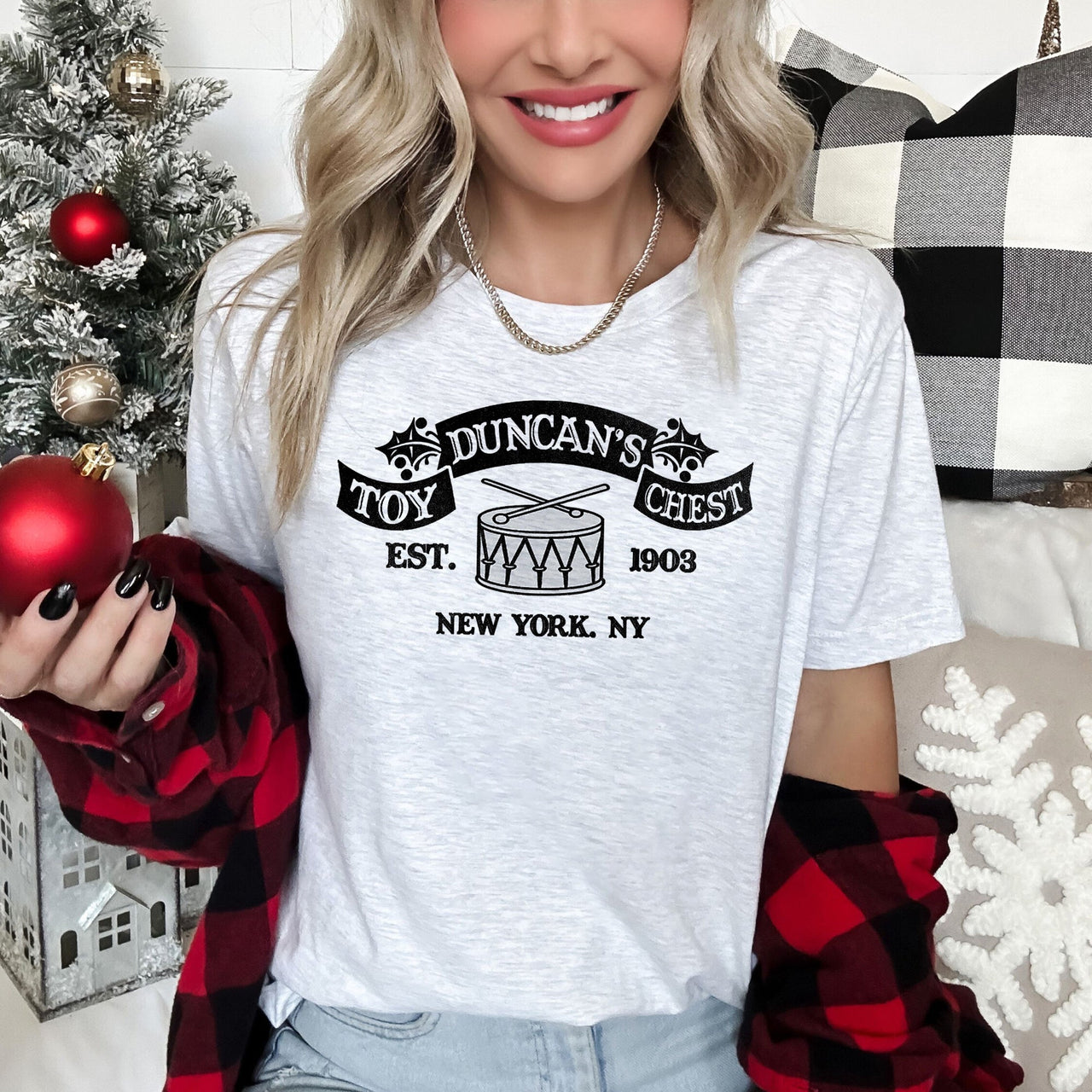 Duncan's Toy Chest Home Alone Christmas Classic Movie Reference Iconic Holiday Graphic Tee