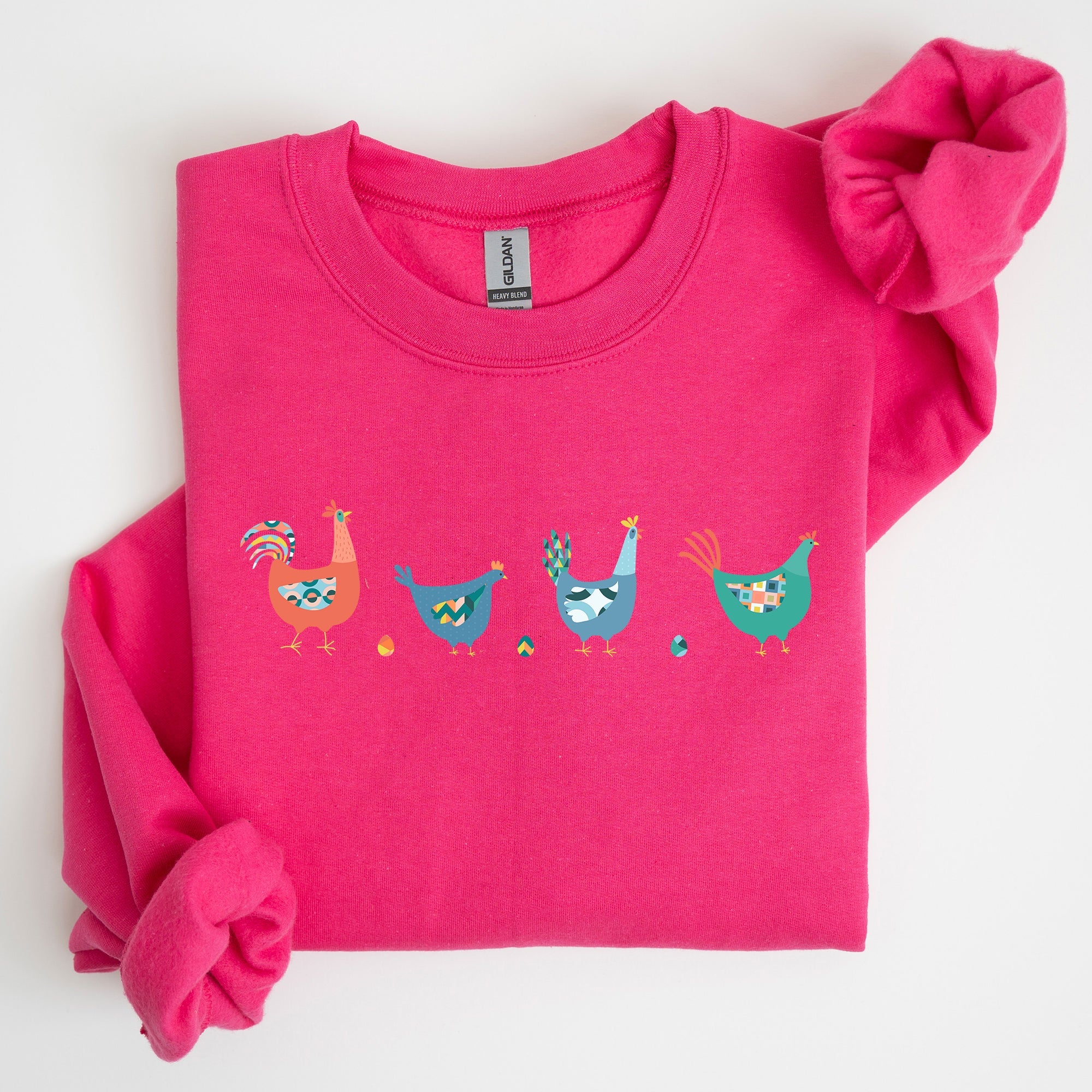 Easter Chickens And Eggs Graphic Sweatshirt