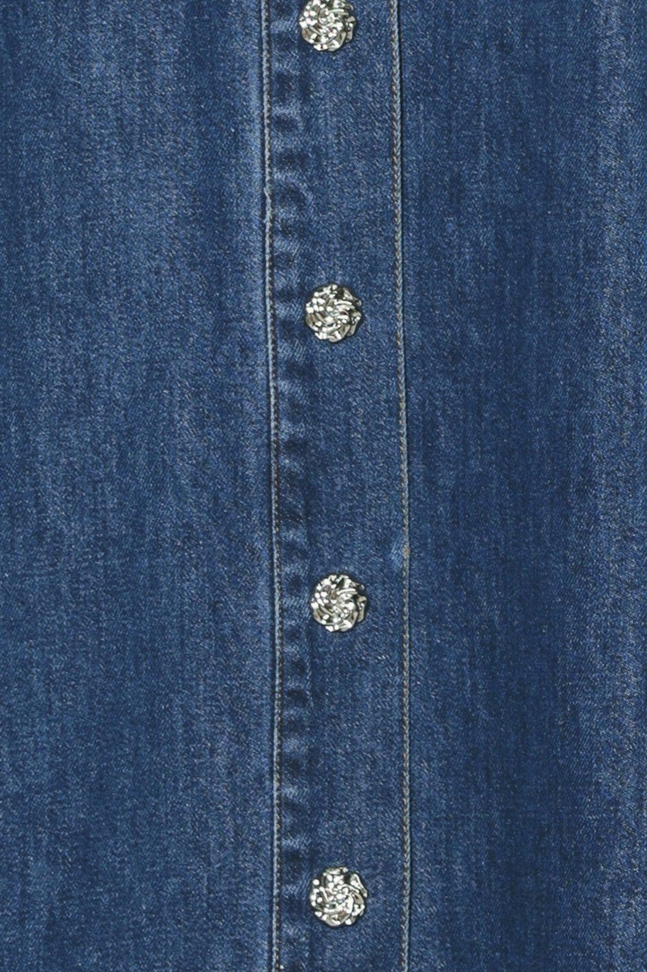 PARIS IN  DENIM MIDI DRESS