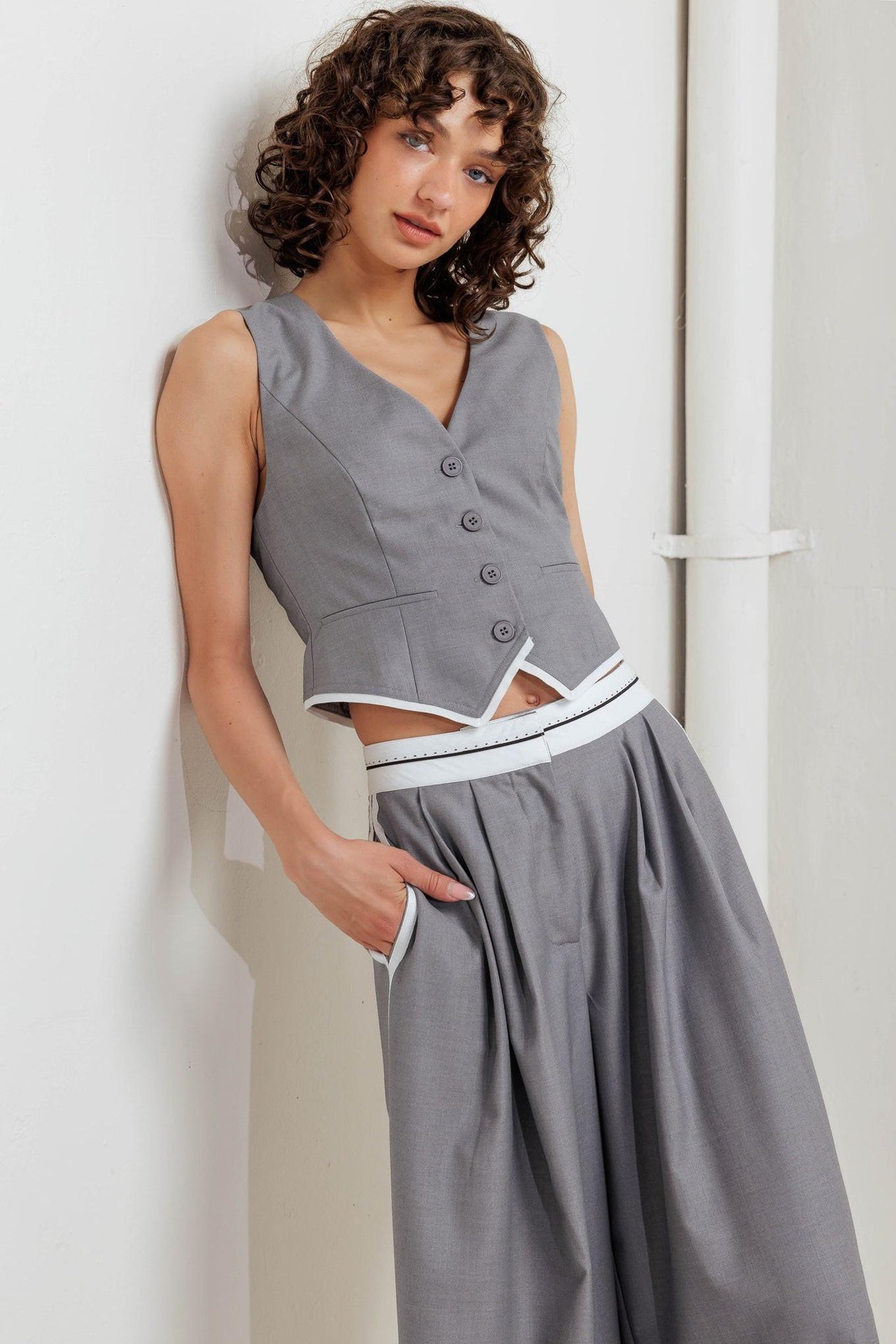 POWER LINES WOVEN VEST