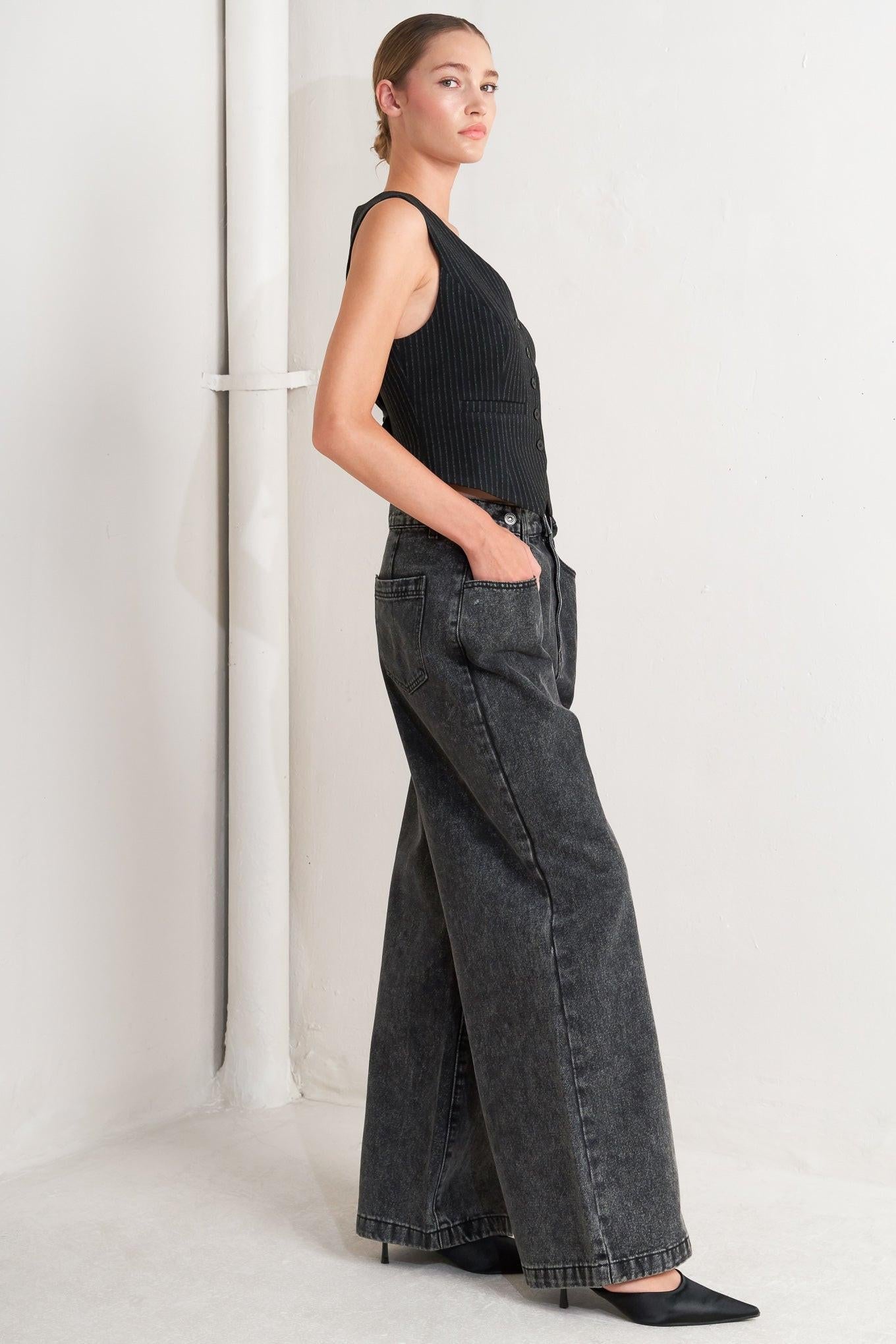 TAKE MY WORD DENIM PANTS