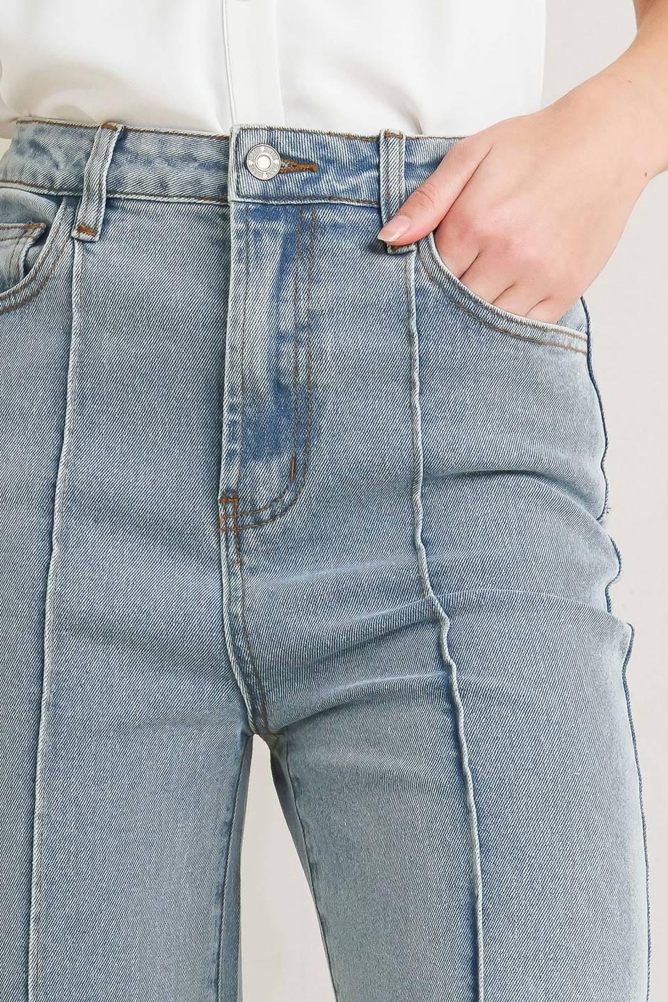 MODERN NEUTRAL DENIM PANTS