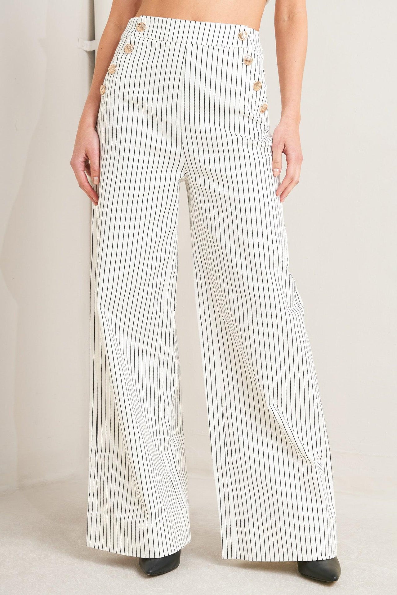 EFFORTLESS FORM STRIPE WOVEN PANTS