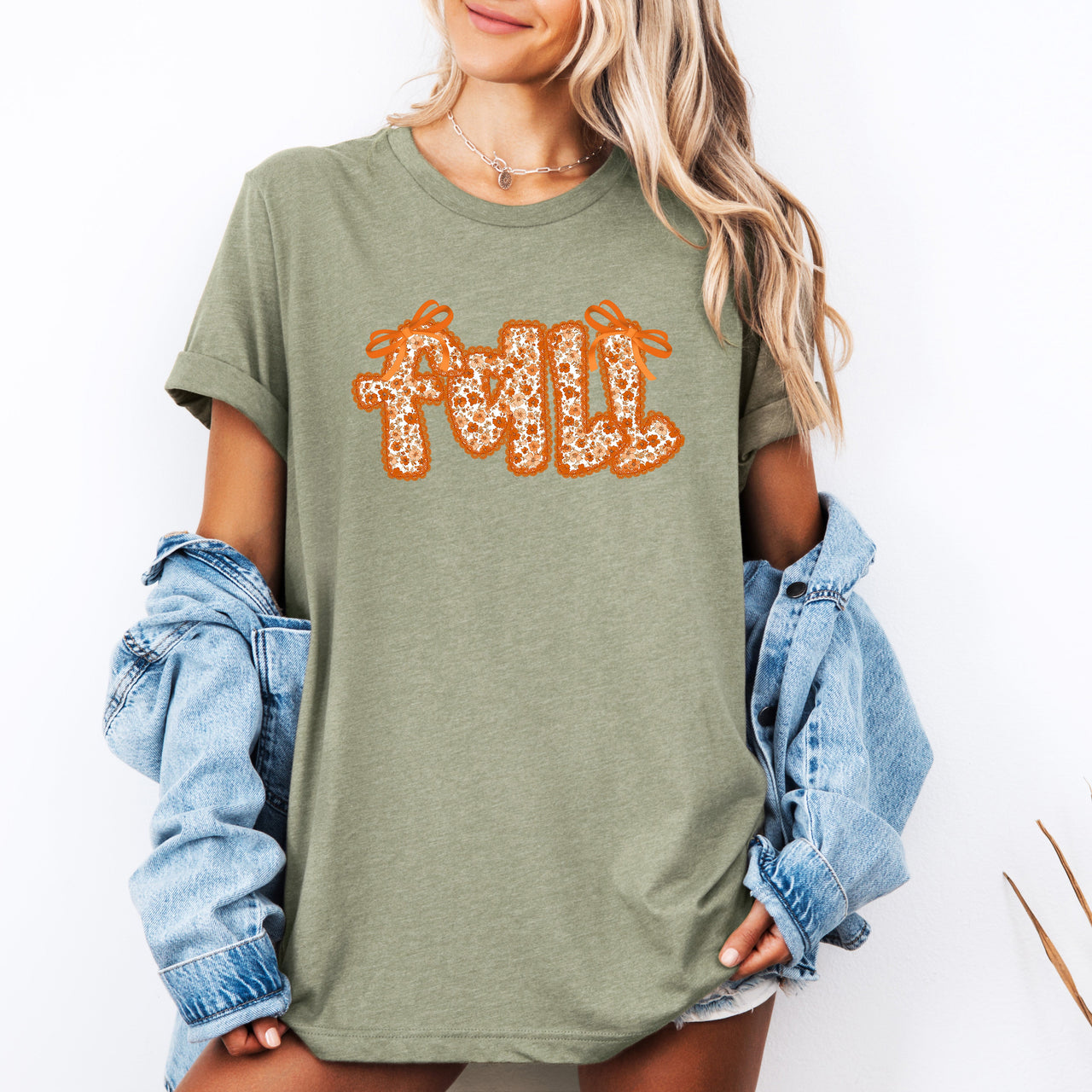 Fall Beautiful Bows Ribbons Colorful Autumn Coquette Capsule Collection Graphic Tee
