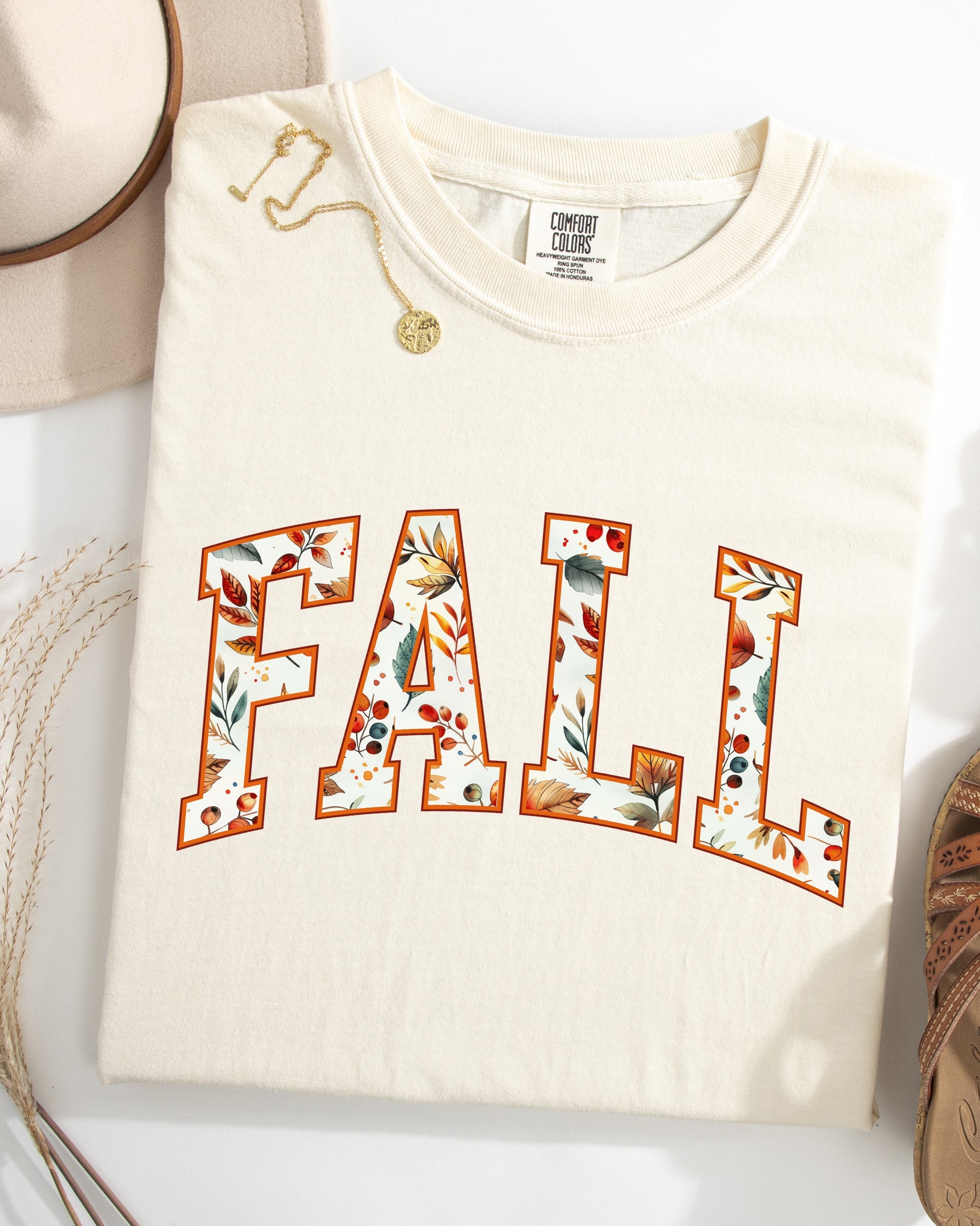 Fall Varsity Autumn Collegiate Retro Vintage Halloween Graphic Comfort Colors Tee