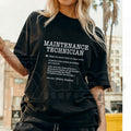 Funny Maintenance Technician Definition T-Shirt – Mechanic & Trades Humor Tee